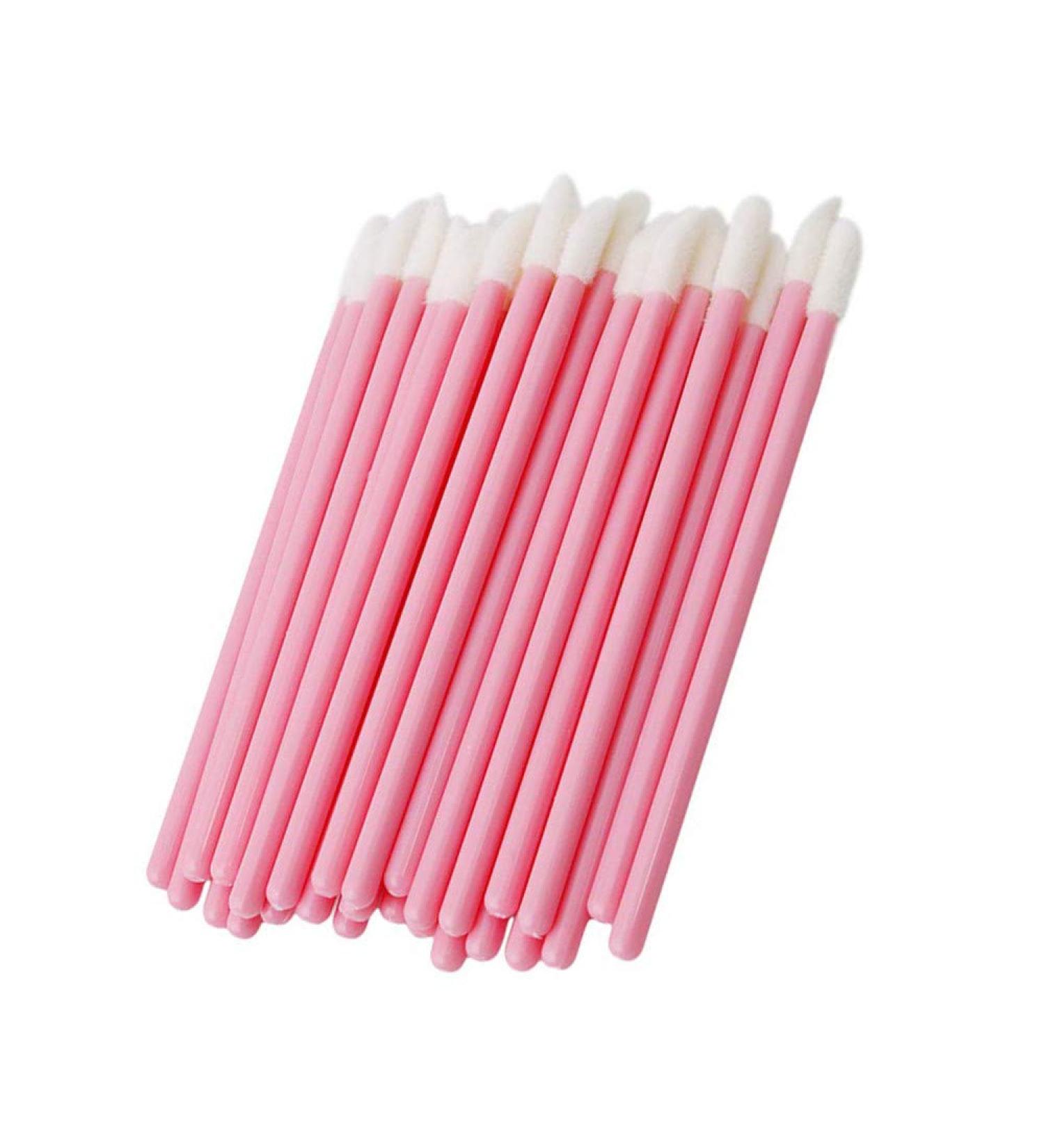 50 Pcs Eyelash Brush Lip Brush Lash Extension Applicator Disposable Cosmetics Brushes Pink Adorable Quality and Durable - Buy Online on GoSupps.com