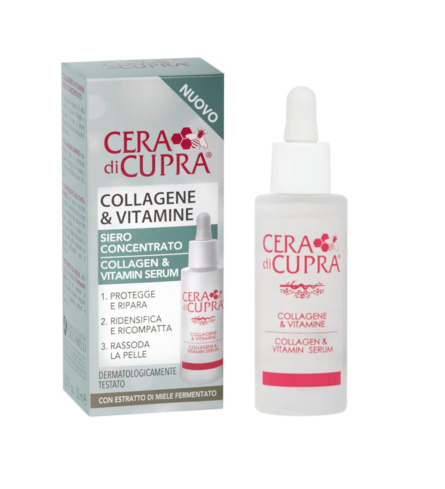 Cera di Cupra Collagen & Vitamin Serum 30ml - Youthful Skin Boost - Buy Online on GoSupps.com