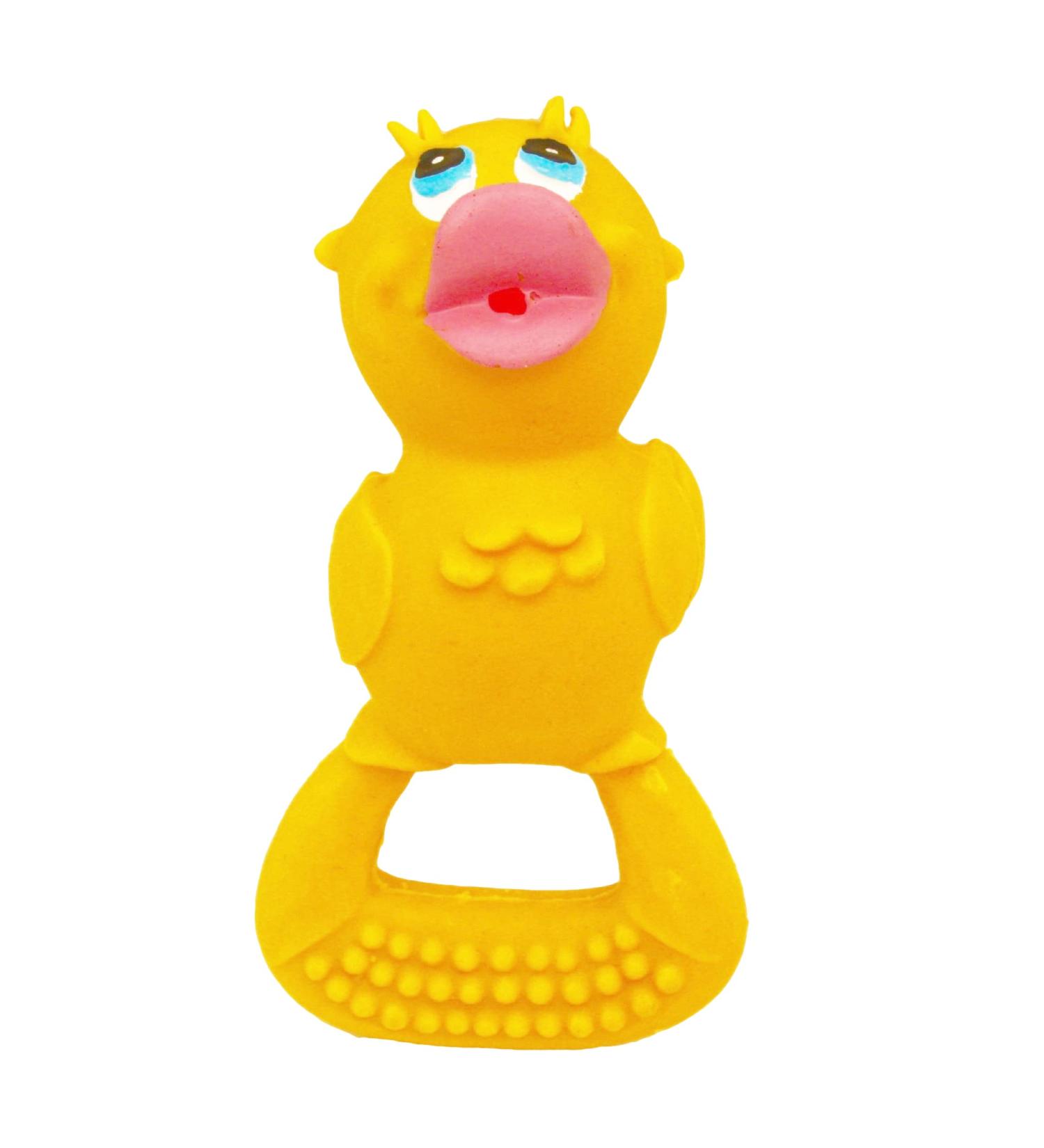 Buy Lanco Duckling Teething Ring | 100% Natural Rubber | Yellow | 200g - Safe for Babies - Buy Online on GoSupps.com