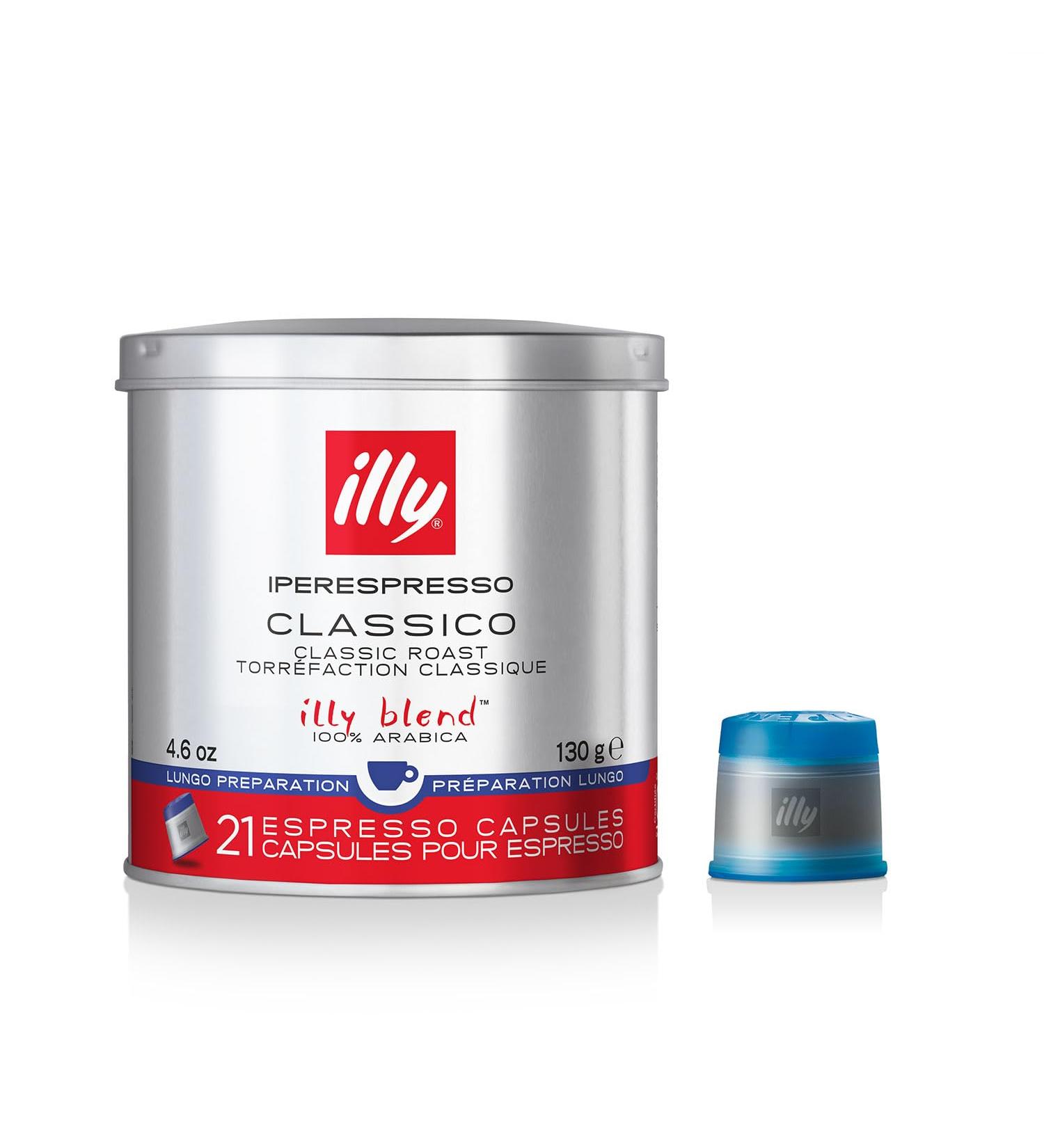 illy Coffee iperEspresso Capsules - Single-Serve Coffee Capsules & Pods - Single Origin Coffee Pods Classico Lungo Medium Roast with Notes of Caramel - For iperEspresso Capsule Machines 21 Count - Buy Online on GoSupps.com
