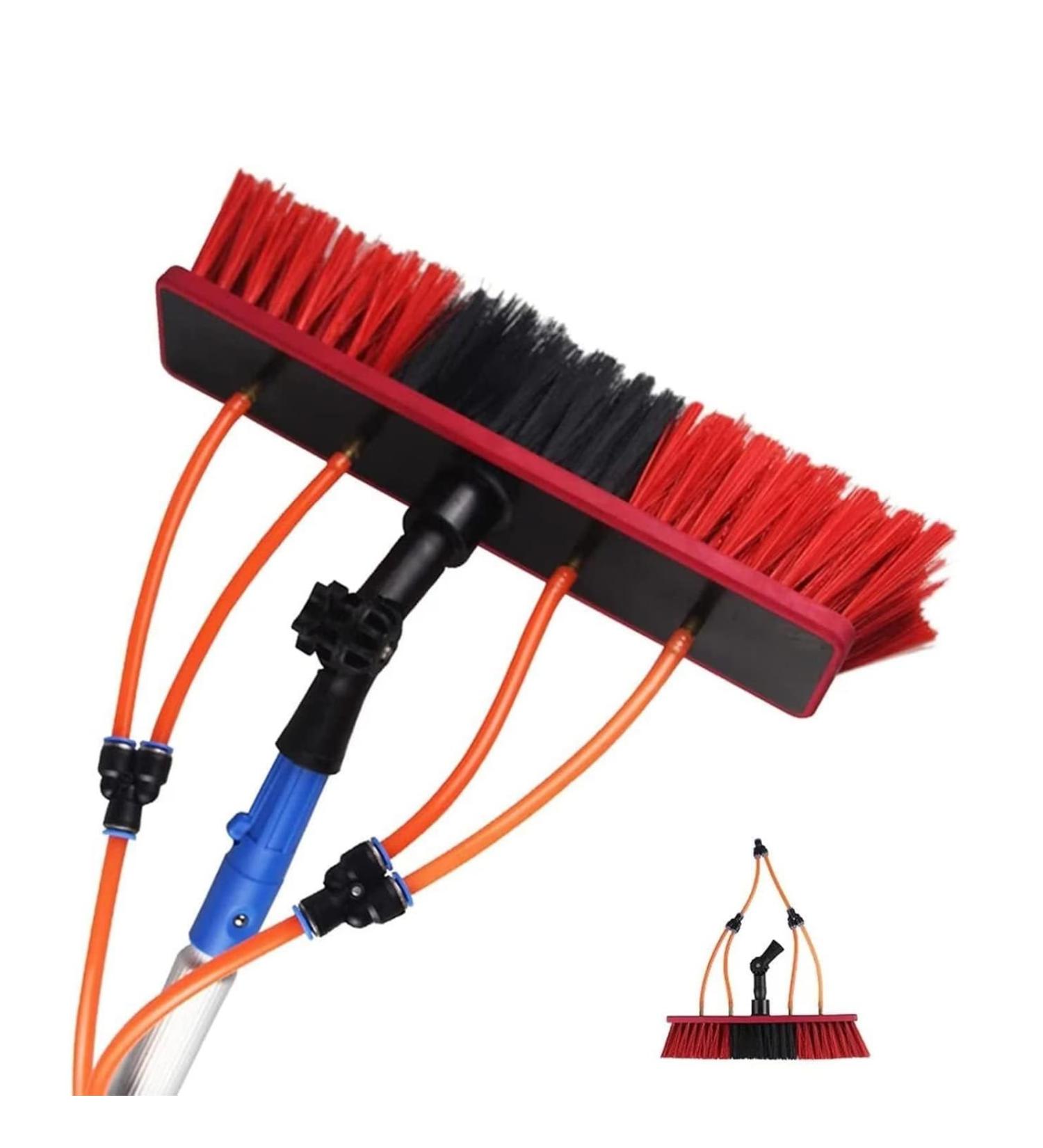 photovoltaic cleaner window cleaning pole Water Fed Pole Kit 20ft Length Water Fed Brush W/Squeegee 6m Water Fed Cleaning System 3-in-1 Aluminum Outdoor Window Cleaner Hose Cleaning Tool 4m/13ft - Buy Online on GoSupps.com