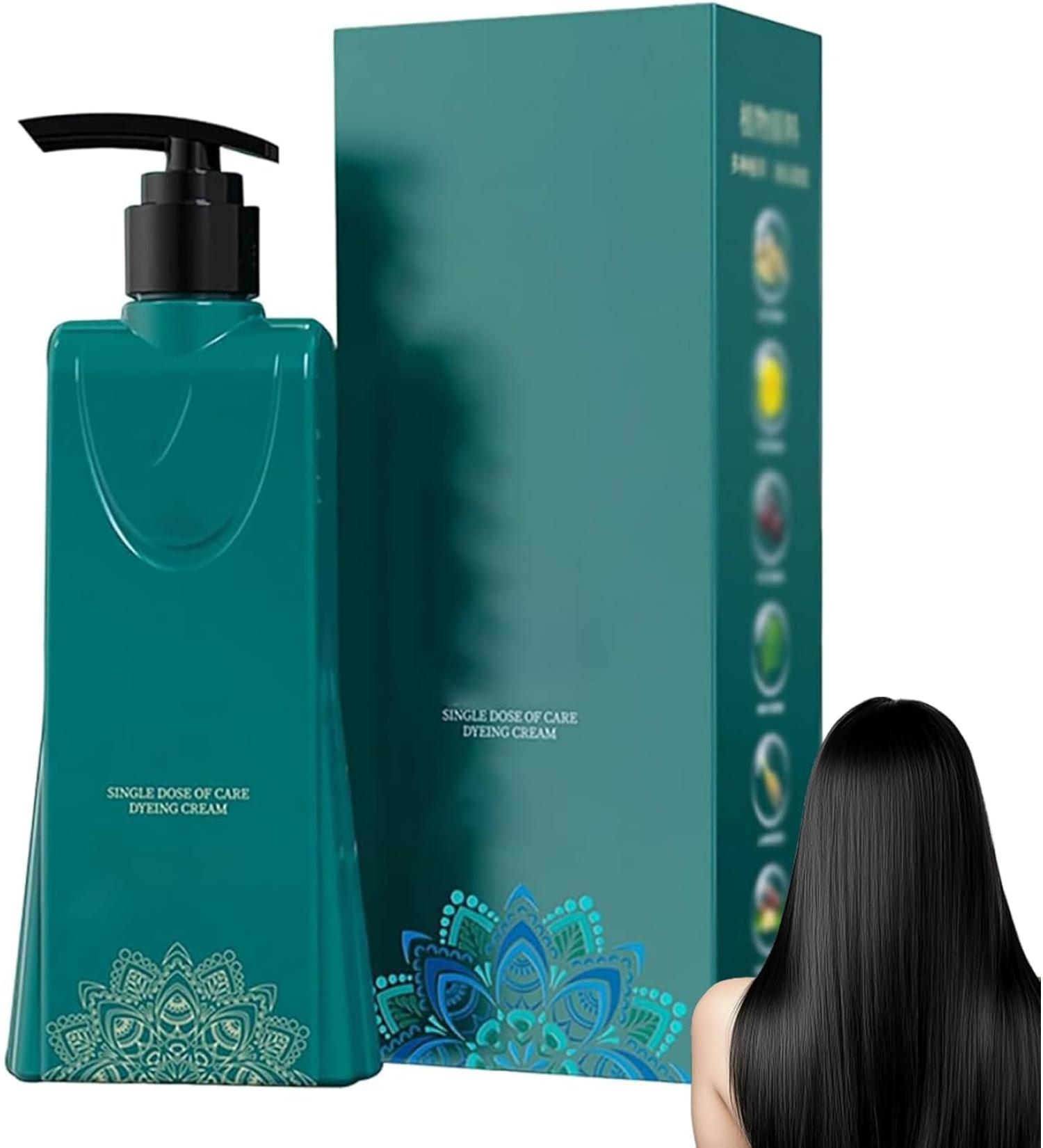 Cr me colorante capillaire base de plantes couverture capillaire grise longue dur e et nuances naturelles formule douce ensemble de teintures capillaires longue dur e (Noir naturel) - Buy Online on GoSupps.com