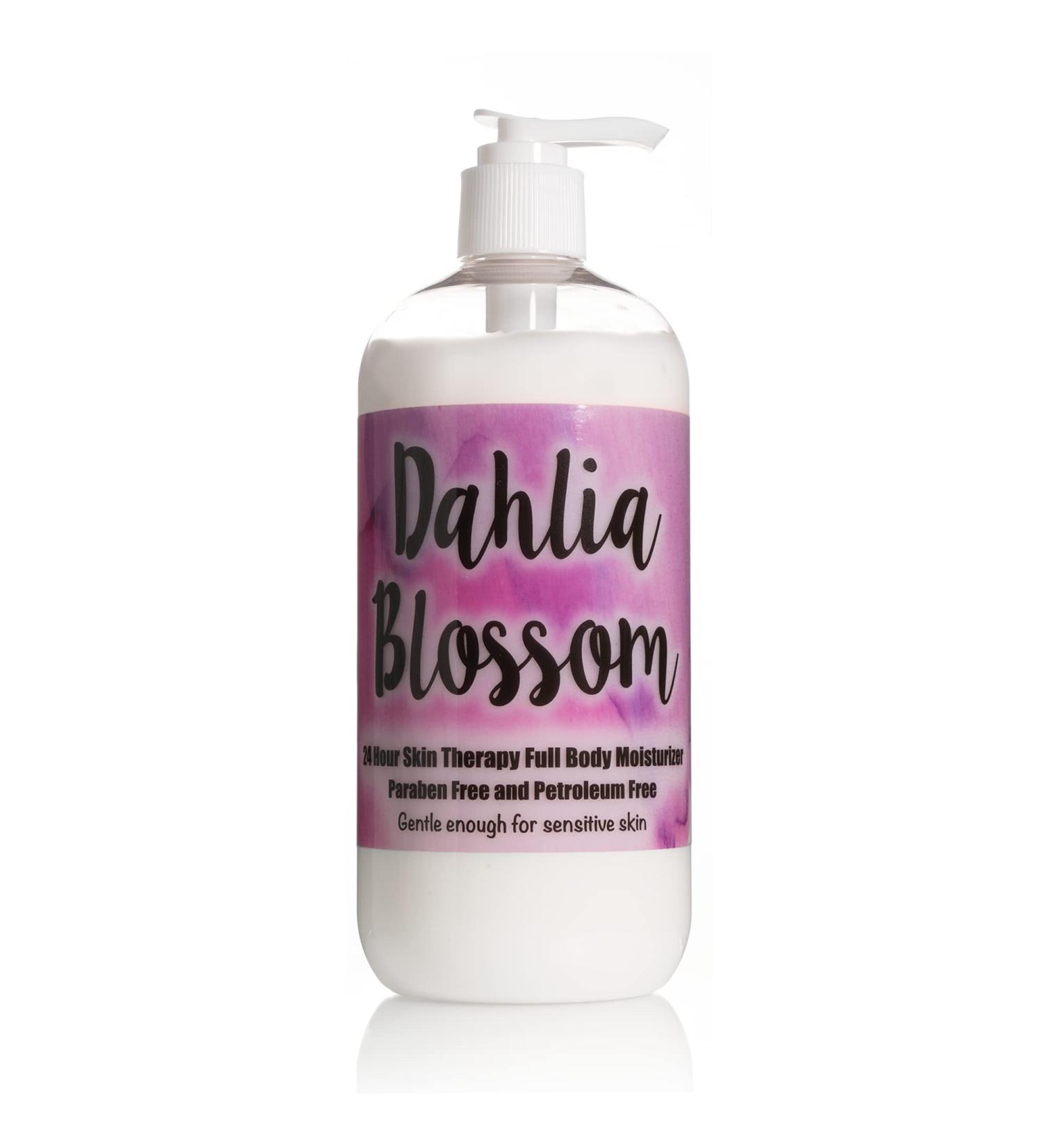 24-Hour Skin Therapy Lotion | Dahlia Blossom Fragrance | Paraben-Free | Made in USA | 16 oz Moisturizer with Aloe Vera - Buy Online on GoSupps.com