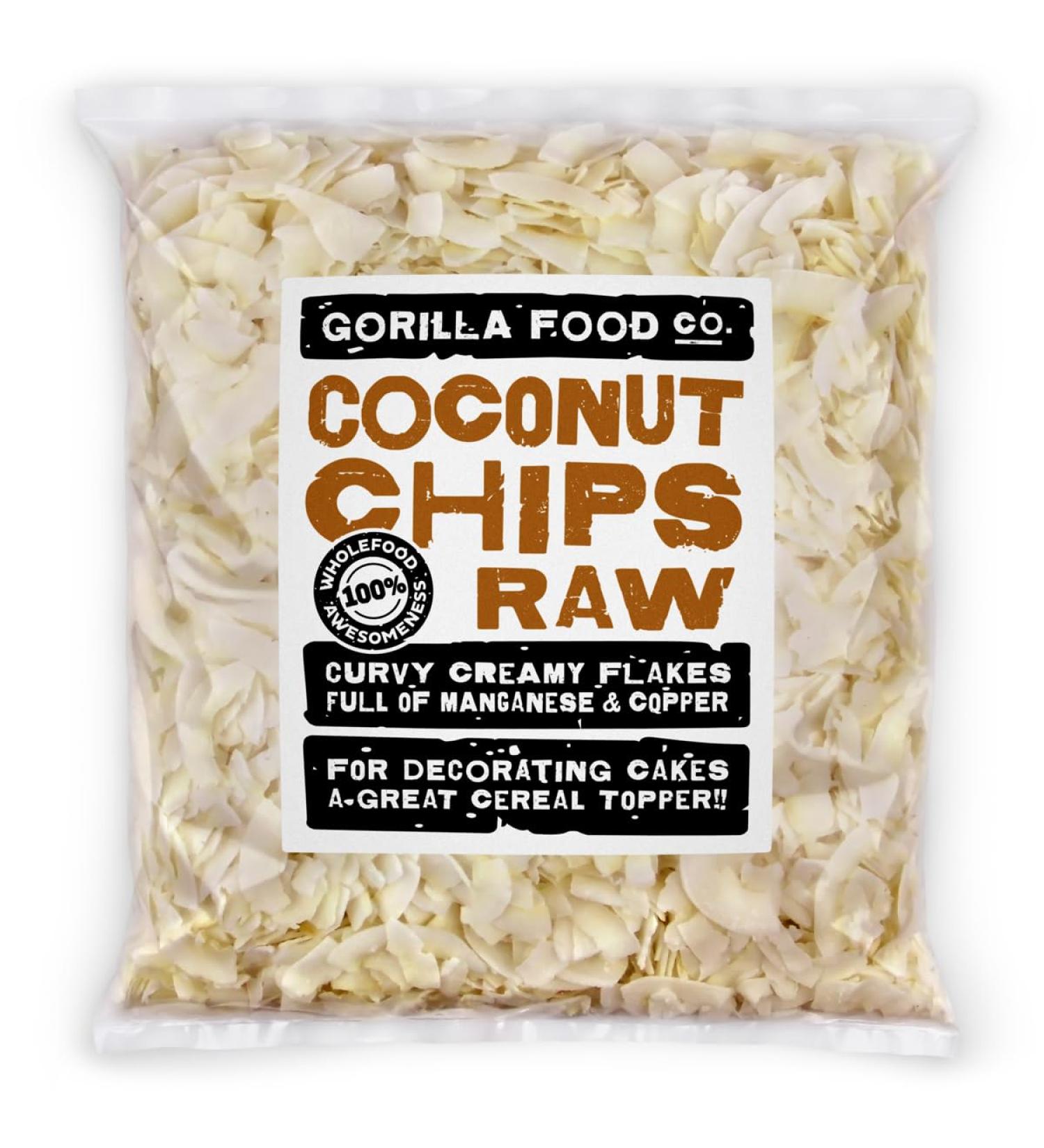 Gorilla Food Co. Coconut Chips Raw - 800g - Buy Online on GoSupps.com