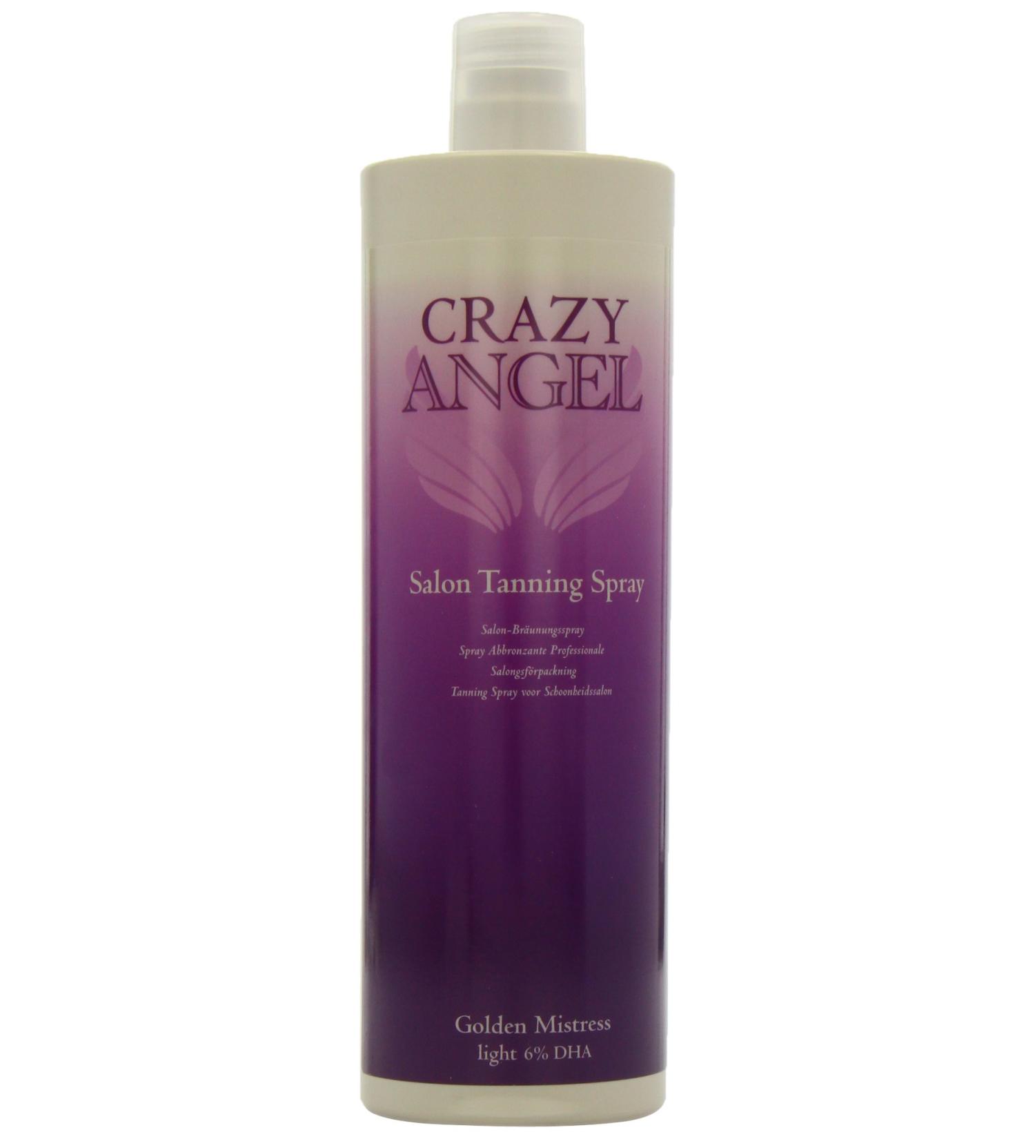 Crazy Angel Salon Tanning Spray Golden Mistress Light 6% DHA 1000ml - Buy Online on GoSupps.com