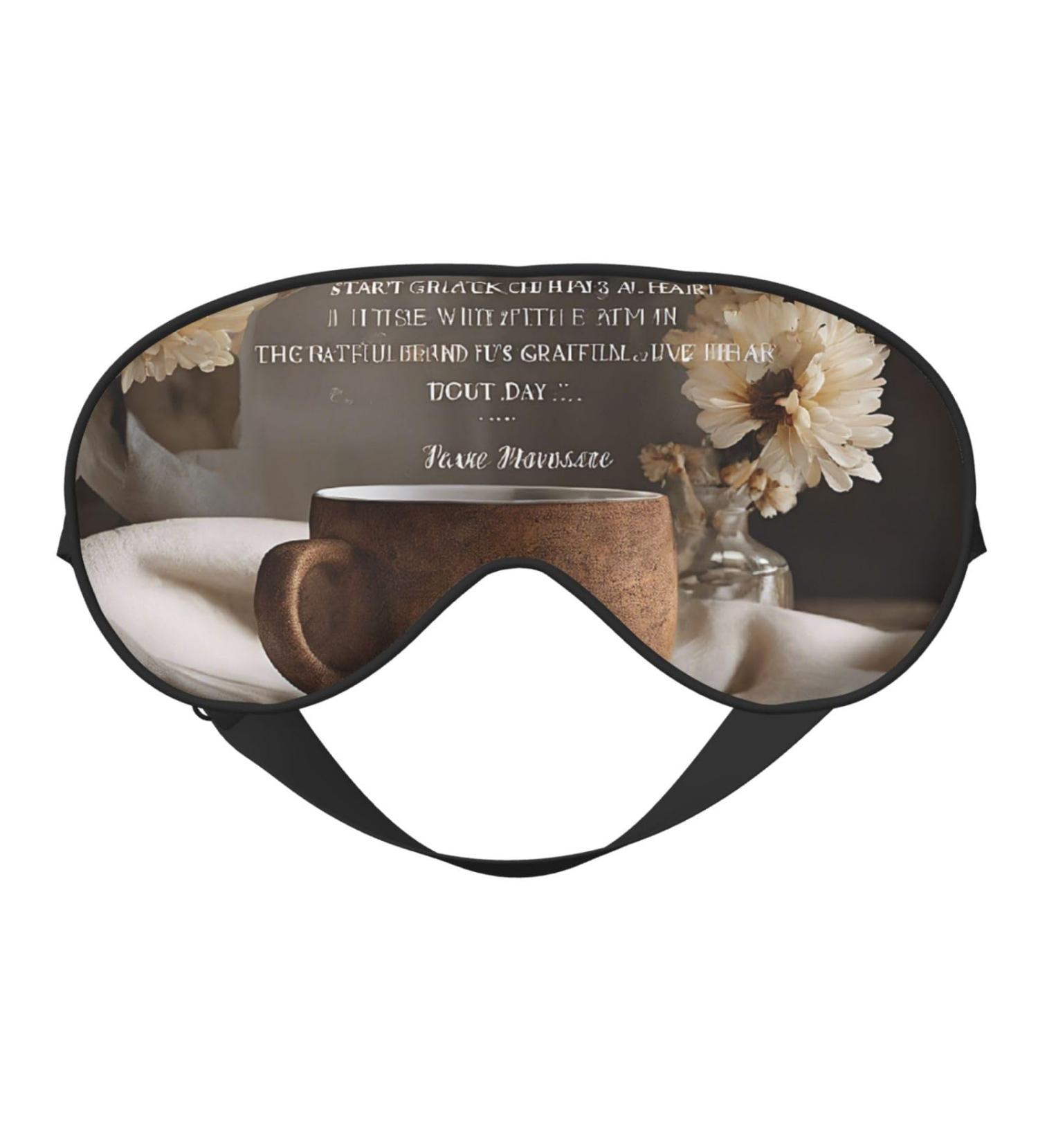 Sleep Mask Eye for Men & Women - Reusable Soft Blackout Eye Masks for Better Sleep Travel & Gifts - Inspirational Quotes - Buy Online on GoSupps.com