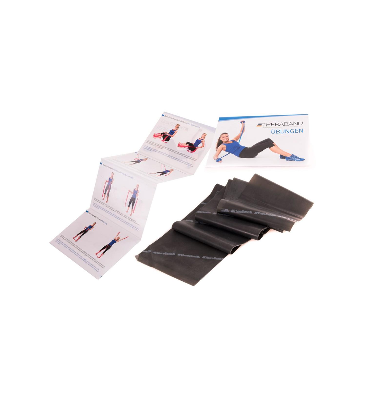 Theraband Original Fitness Band - 2.5m Resistance Band for Full Body Training Strength & Flexibility | Ideal for Physiotherapy Fitness & Sport - Schwarz - Buy Online on GoSupps.com