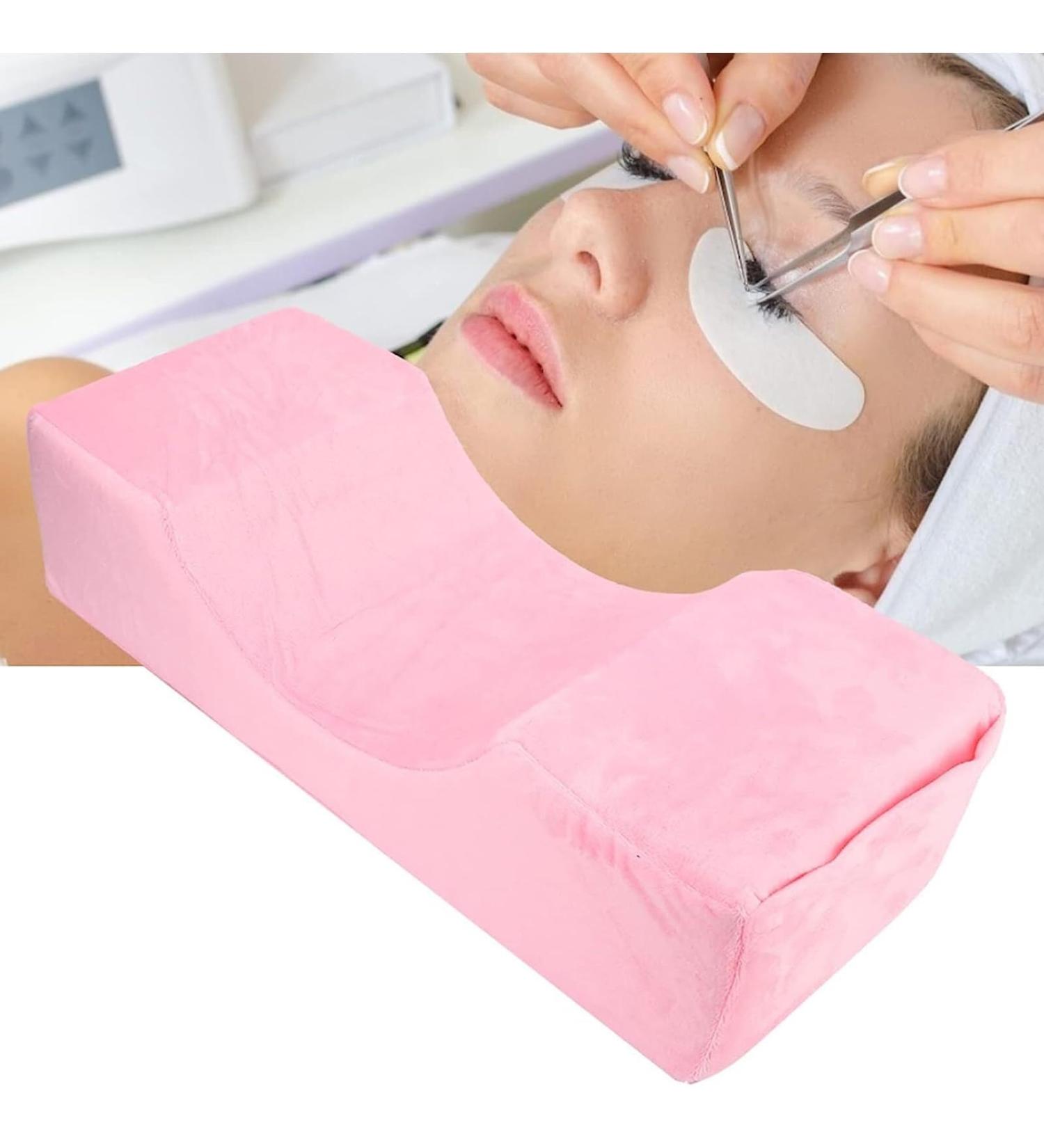 Pillow for Eyelash Extensions with Pockets Beauty Salon Memory Foam Neck Pillow Neck Support for Lash Extension Grafting Make Up - Buy Online on GoSupps.com