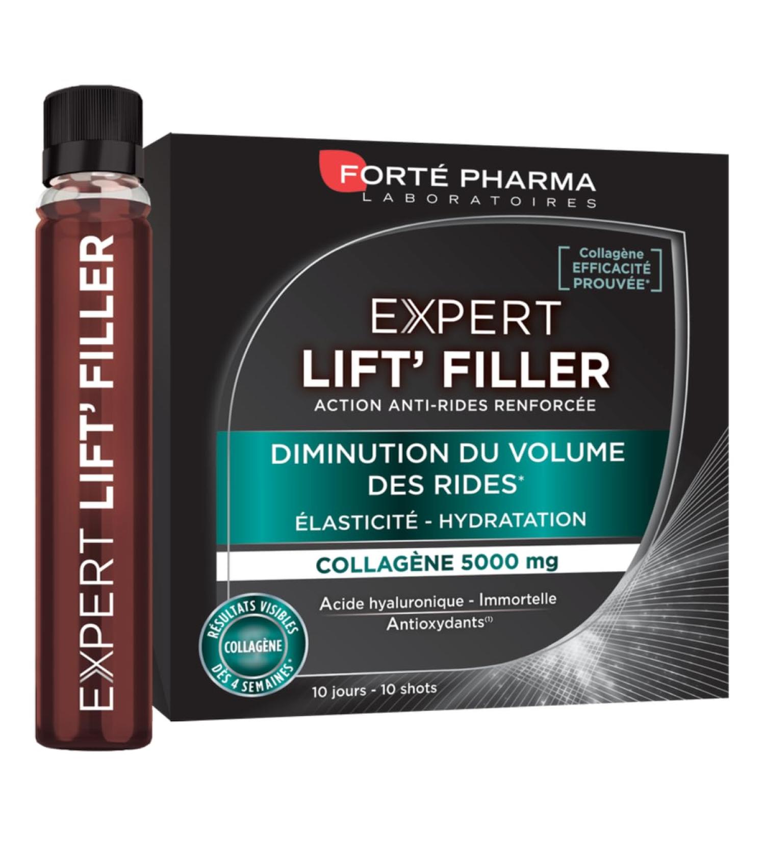  Forte Pharma Fort Pharma - Expert Lift-Filler | Anti-Wrinkle Dietary Supplement - 5000mg Collagen | 10 shots - Buy Online on GoSupps.com