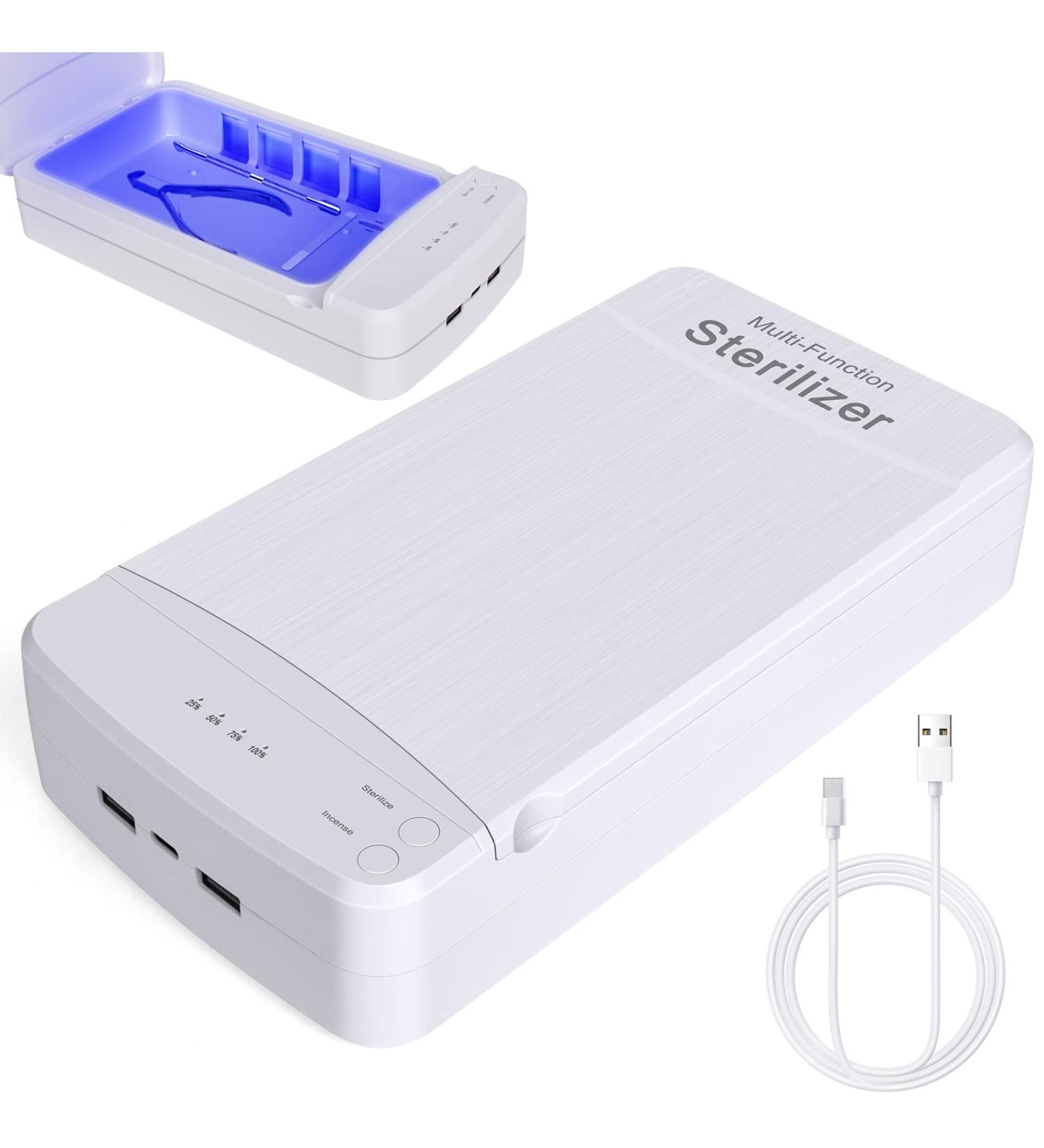 Lenlang Nail Tool Sterilizer with Blue Light - Portable USB Sterilization Box for Manicure Supplies - Buy Online on GoSupps.com