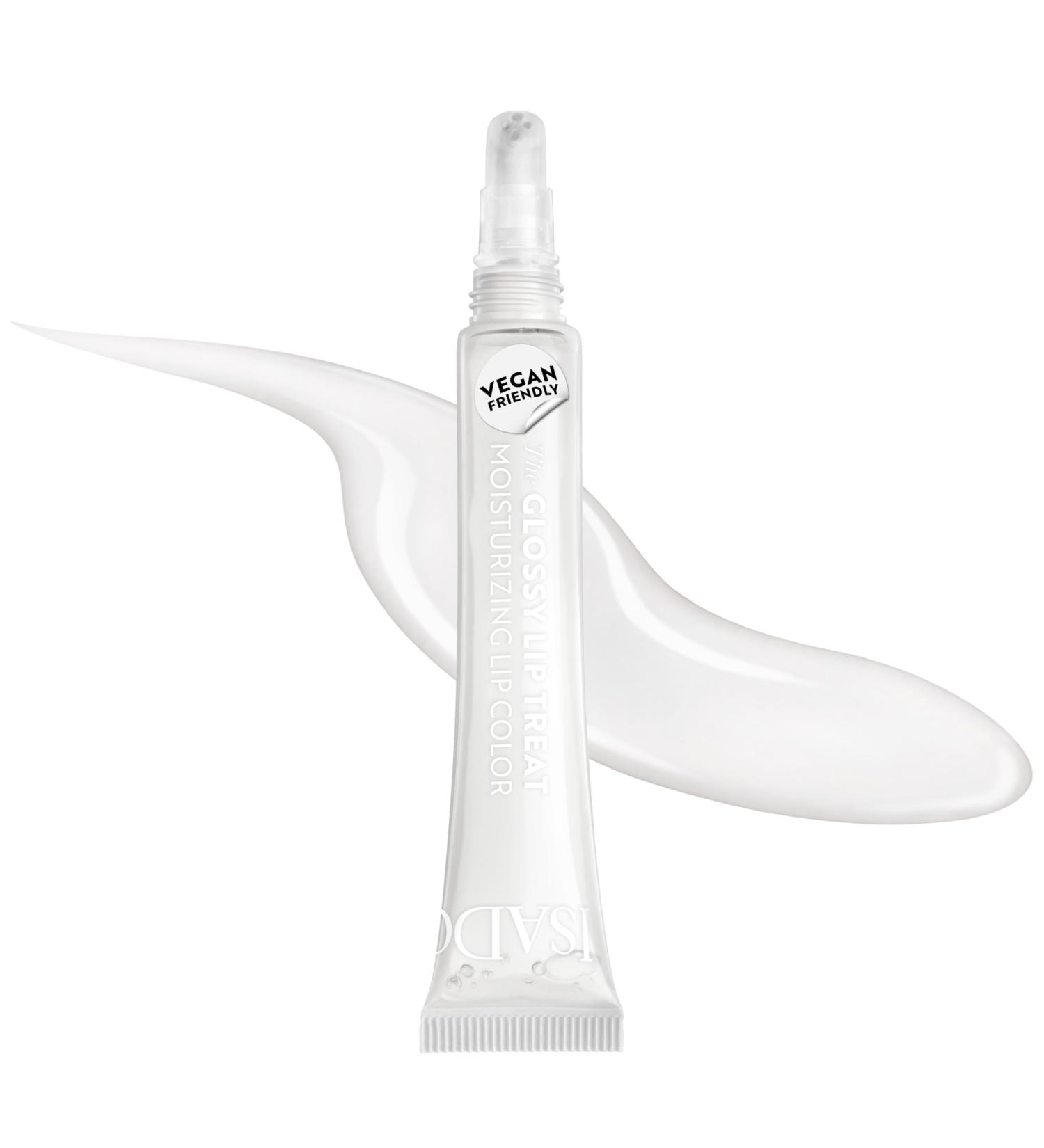  Isadora IsaDora Glossy Lip Treat Lip Gloss nourishing for plump lips stimulates collagen production unique shine glue-free vegan with shea butter transparent - Buy Online on GoSupps.com