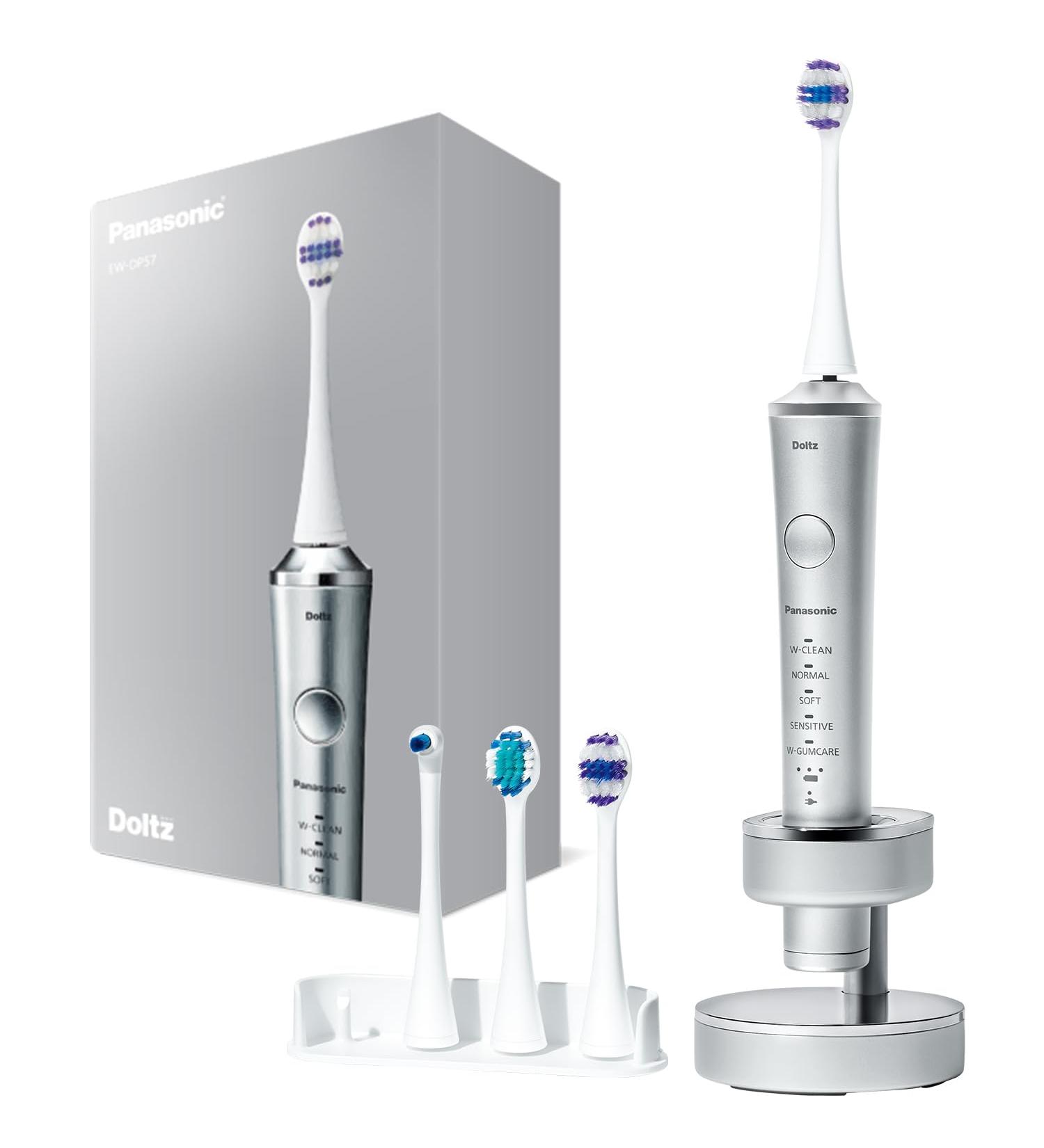 Buy Panasonic EW-DP57 Sonic Vibration Toothbrush - Doltz Electric Toothbrush 100-240V Japan Import 2023 Model (Silver) - Fast International Shipping - Buy Online on GoSupps.com