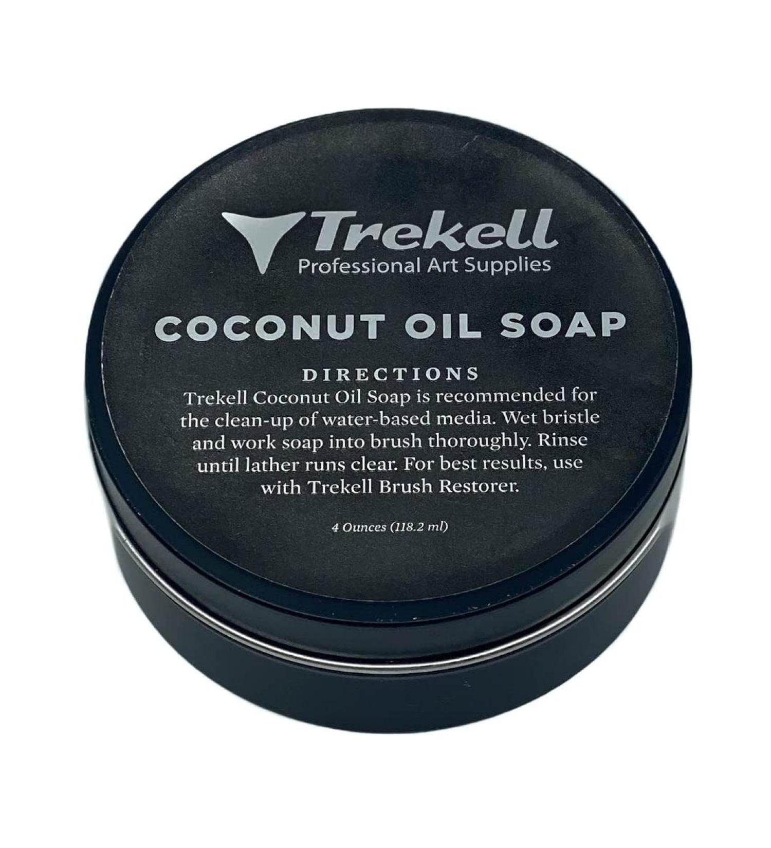 Trekell Coconut Oil Paint Brush Cleaner - 4 oz | Watercolor & Acrylic Artist Brush Soap - Buy Online on GoSupps.com