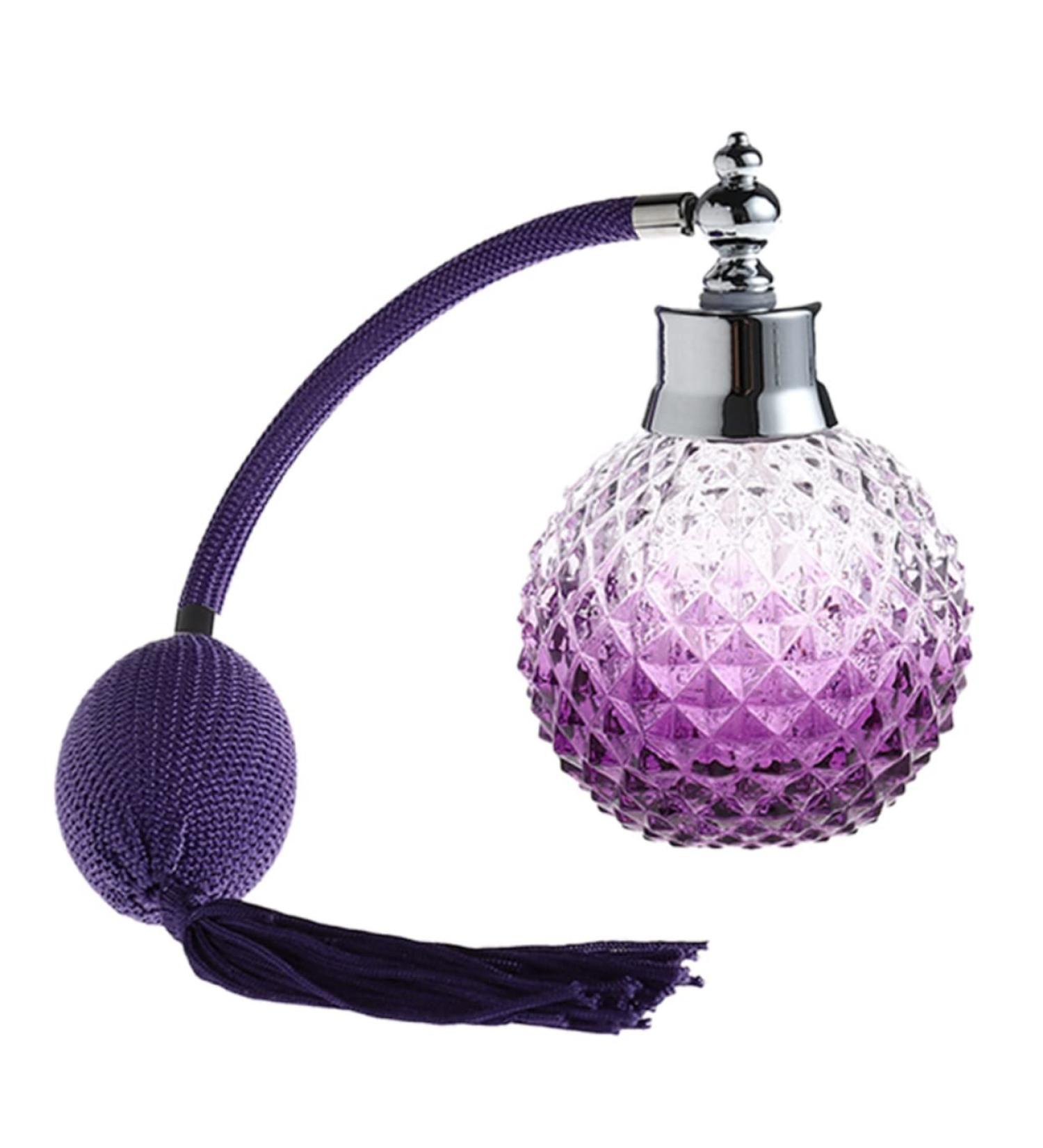 MERRYHAPY Air Bag Perfume Bottle Crystals Decor Spray Bottle Mister Atomiser Empty Mist Sprayer Perfume Pumper Vintage Perfume Bottle Perfume Container Portable Perfume Mini Glass Purple - Buy Online on GoSupps.com