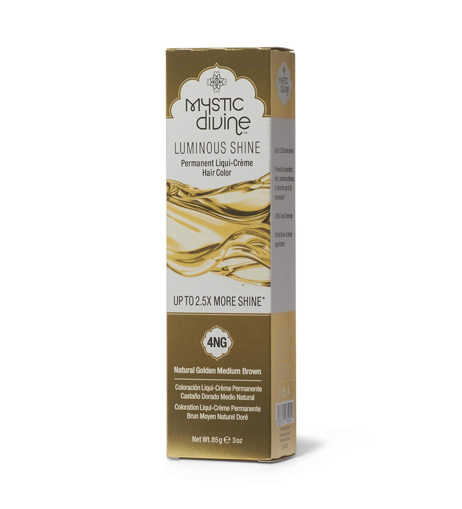 Mystic Divine 4NG Natural Golden Medium Brown Liqui-Creme Permanent Hair Color 4NG Natural Golden Medium Brown