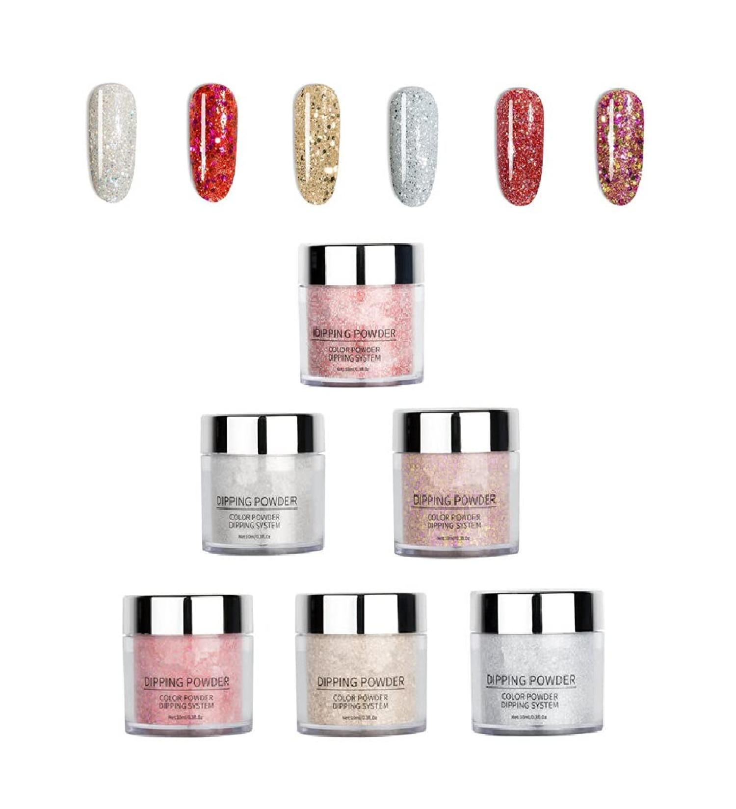 Warm Girl Nail Powder Kit | Dip Powder Nail Starter Kit for French Manicure | No Nail Lamp Needed | 6 Vibrant Colors | International Shipping Available - Buy Online on GoSupps.com