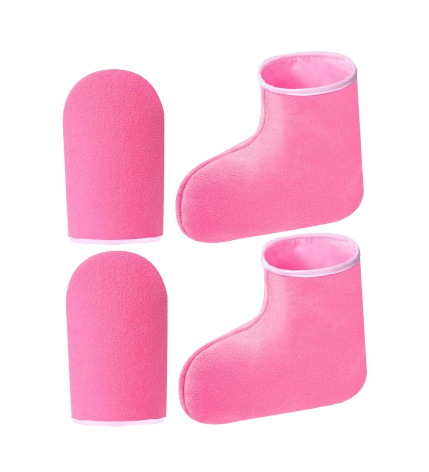 Moufles la Paraffine et Pantoufles Isolants Thermoth rapie Spa Mains et Pieds Soin Nourrissant Hydratant Salon et Domicile - Buy Online on GoSupps.com