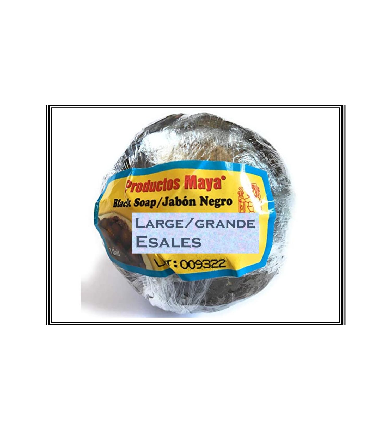 Organic Black Soap - Jabon de Aceituno Natural Organico - Large Size - Made in El Salvador - Best for Skin Care & Natural Beauty - Buy Online on GoSupps.com