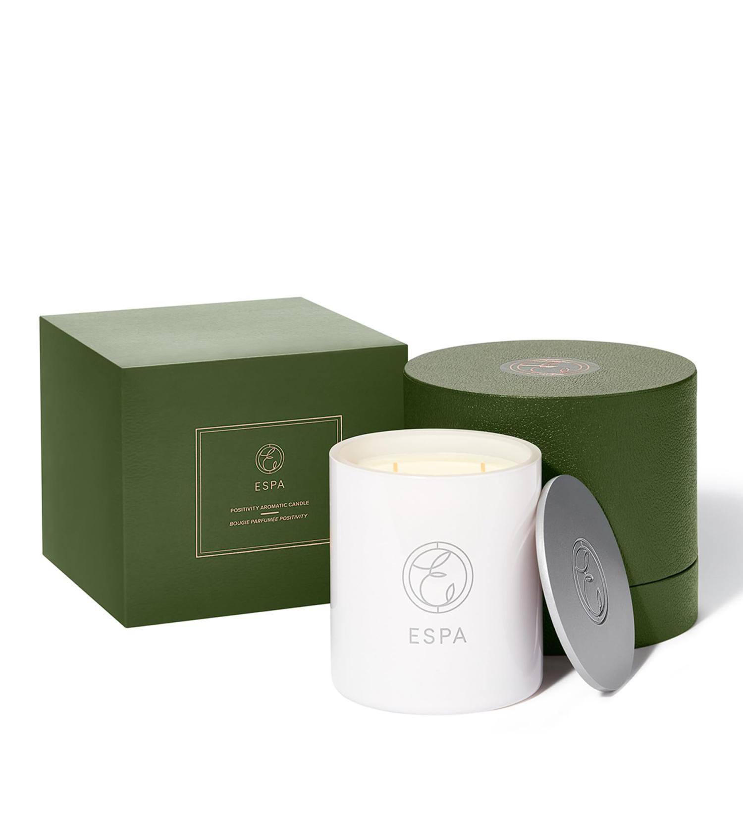 ESPA Positivity Candle 410g - Jasmine Gardenia & Rose Geranium | Luxury Aromatherapy Candle for International Shipping - Buy Online on GoSupps.com