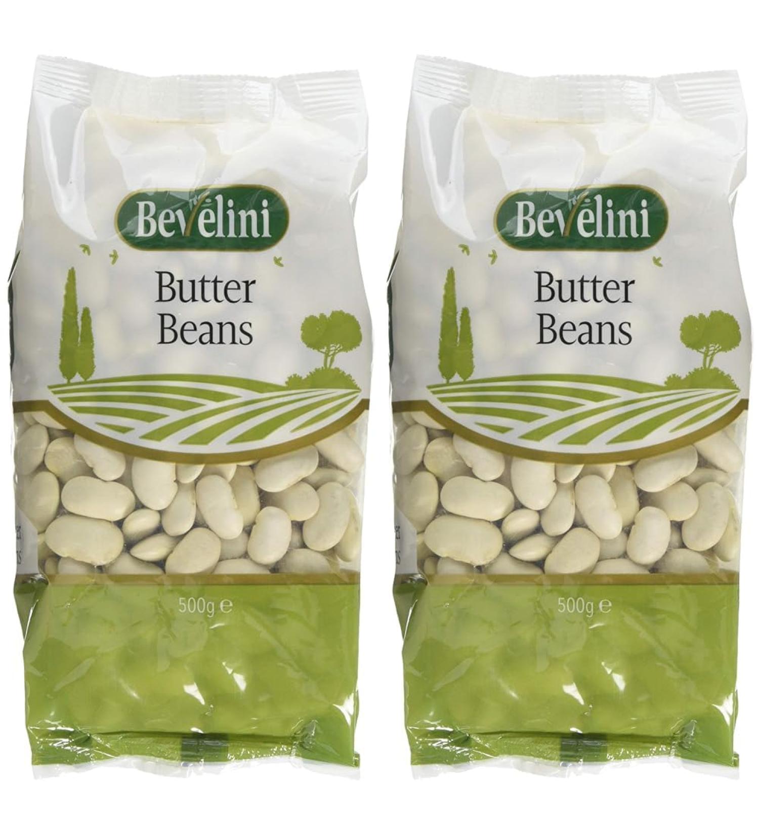 Bevelini Butter Beans 500 g (Pack of 2)