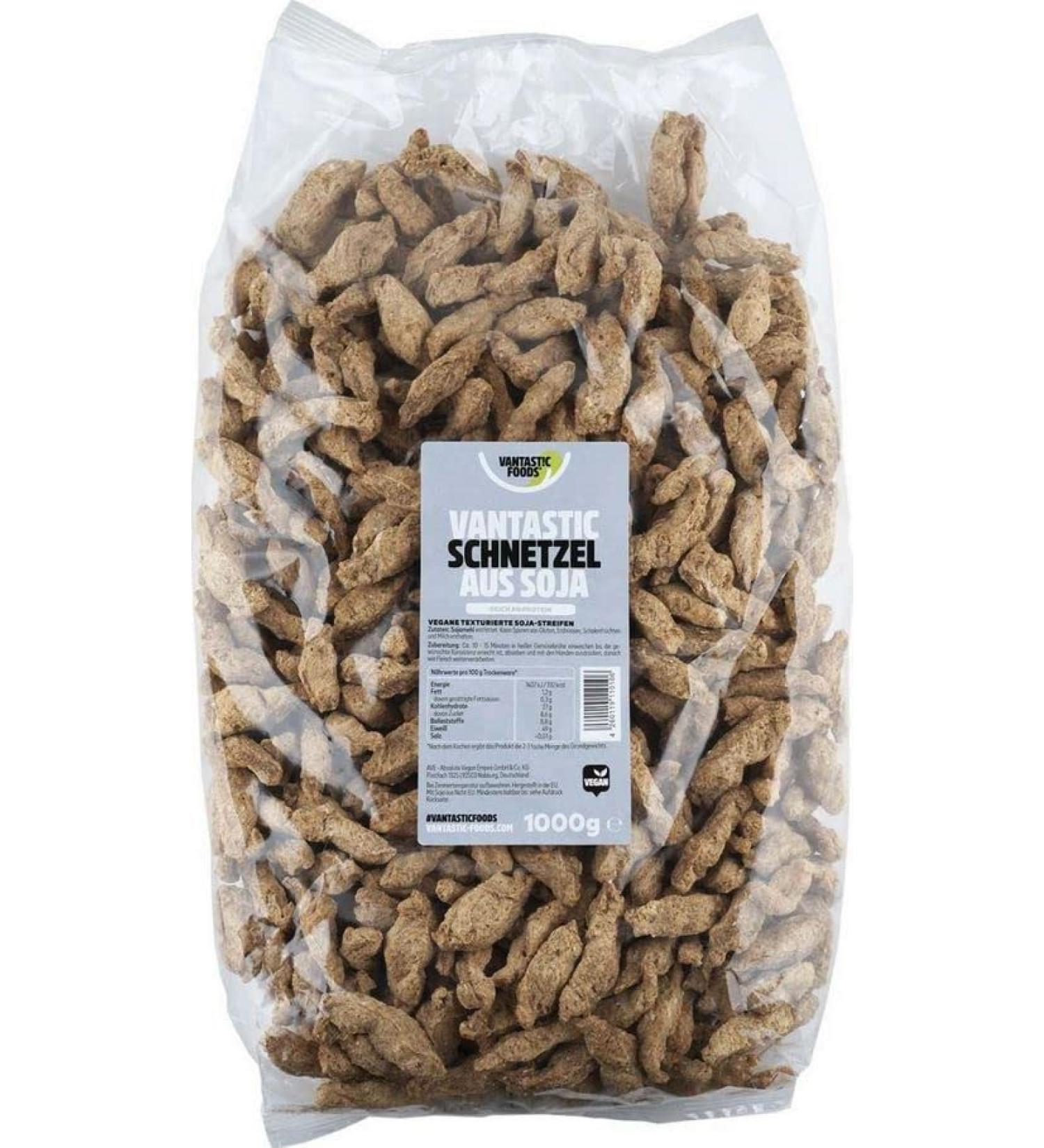 Vantastic Foods Soya Schnitzel Meat Substitute Soya Meat 1kg