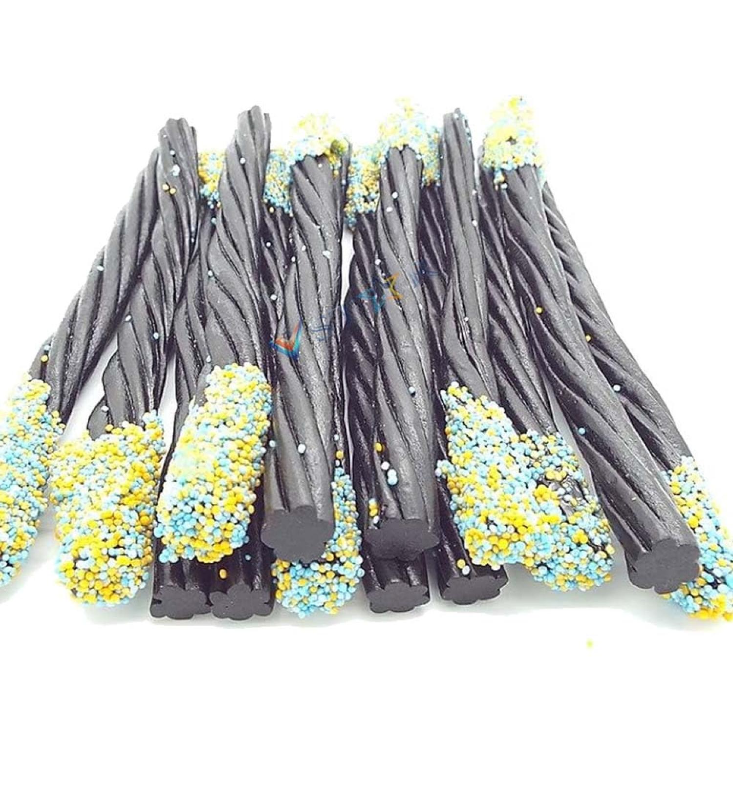 Liquorice Wands Dipped in Crunchy Candy Pieces (45) - Buy Online on GoSupps.com