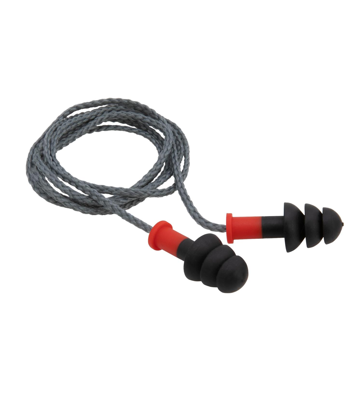 212 Performance Tri-Flange 27 dB NRR Reusable Ear Plugs 100-Pair Box (HPR05C-05100)
