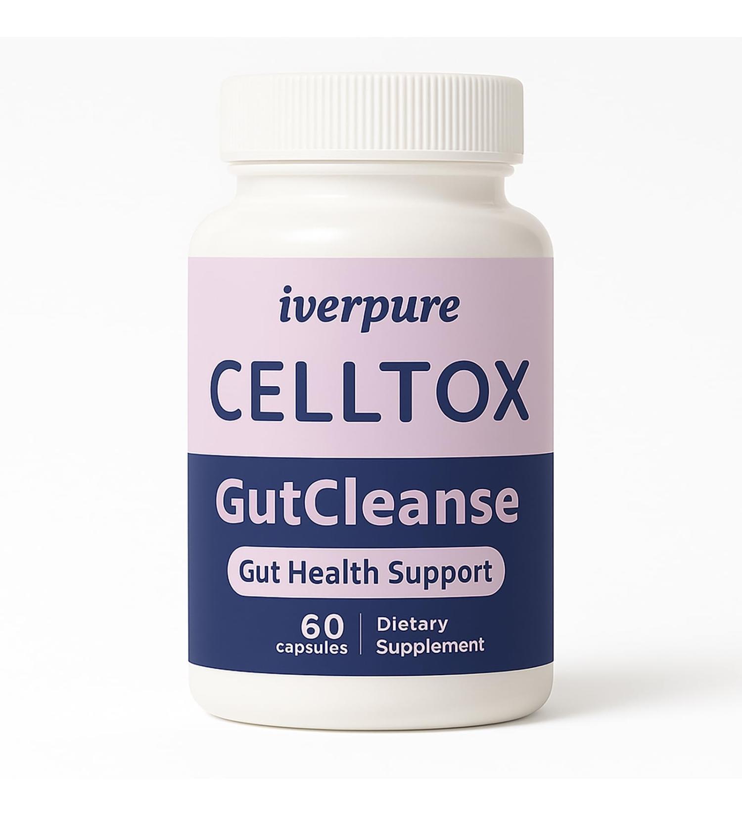 Megacephalus lverpure Celltox Gut Cleanse - lverpure Celltox Gut Cleanse and Colon Support Supplement Non-GMO Fommula 60 Capsules - Buy Online on GoSupps.com