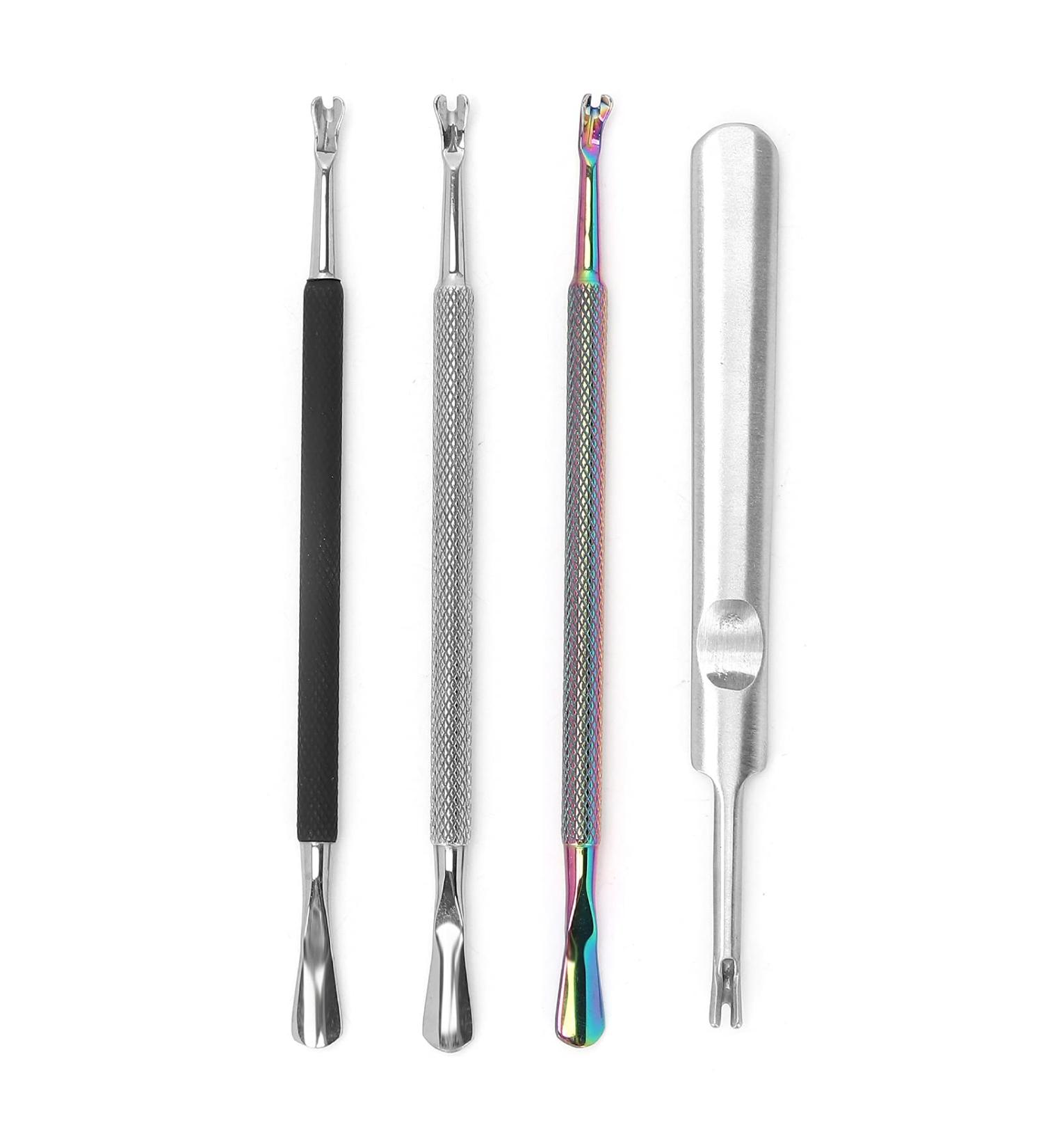 Nail Cleaner Tools Convenience Cuticle Pusher for Professional Salon Home Use for Dead Skin Remover Fork Cuticle Pusher - Buy Online on GoSupps.com