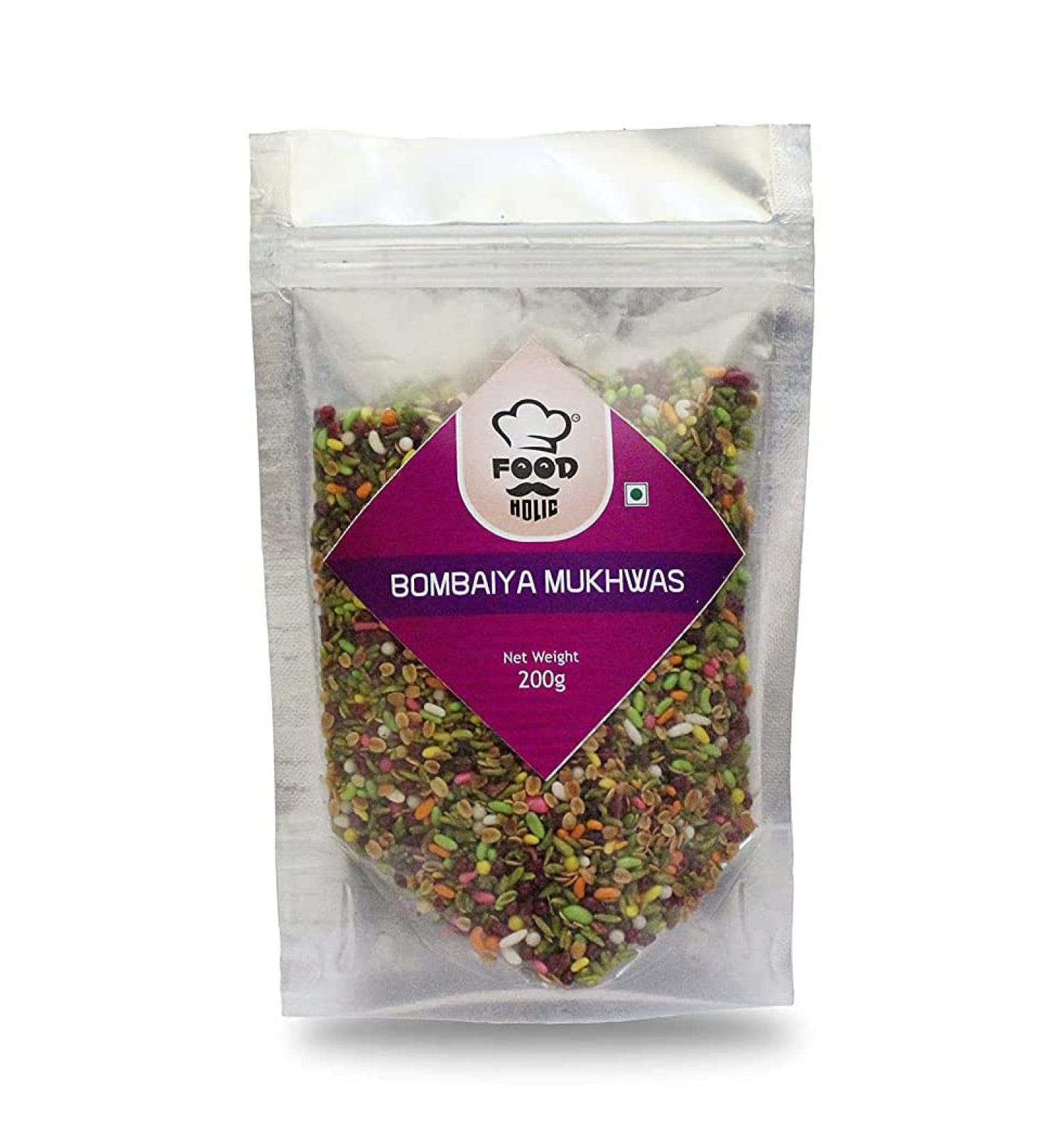 FOODHOLIC Bombaiya Mukhwas/ Mix Saunf mukhwas Mouth Freshener (200 GM)_Packing May Vary