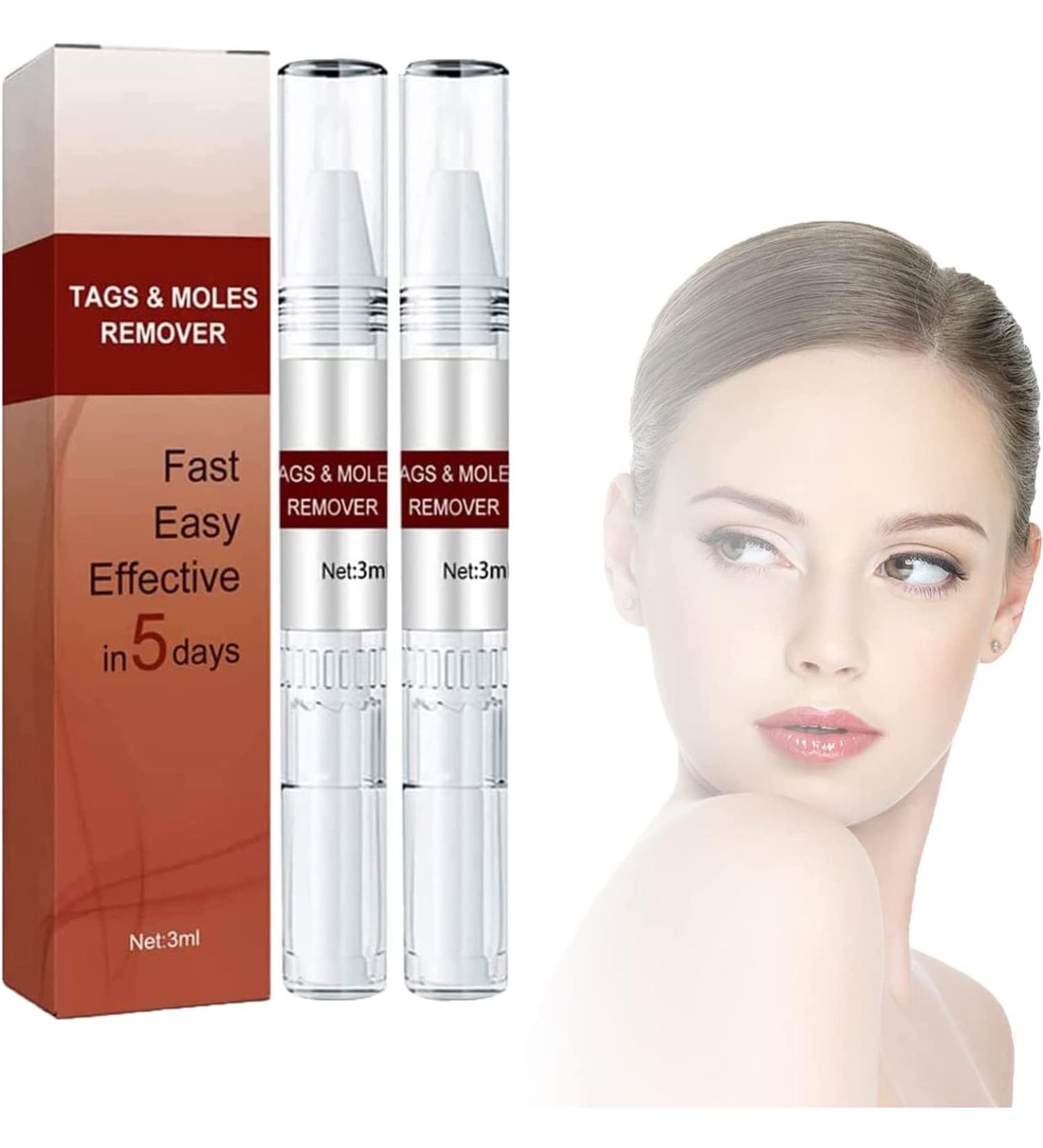 2PCS Wipeoff Tags & Moles Remove Wipeoff Tags & Moles Remover Fast Easy Effective in 5 Days Easy to Remove for All Body Parts
