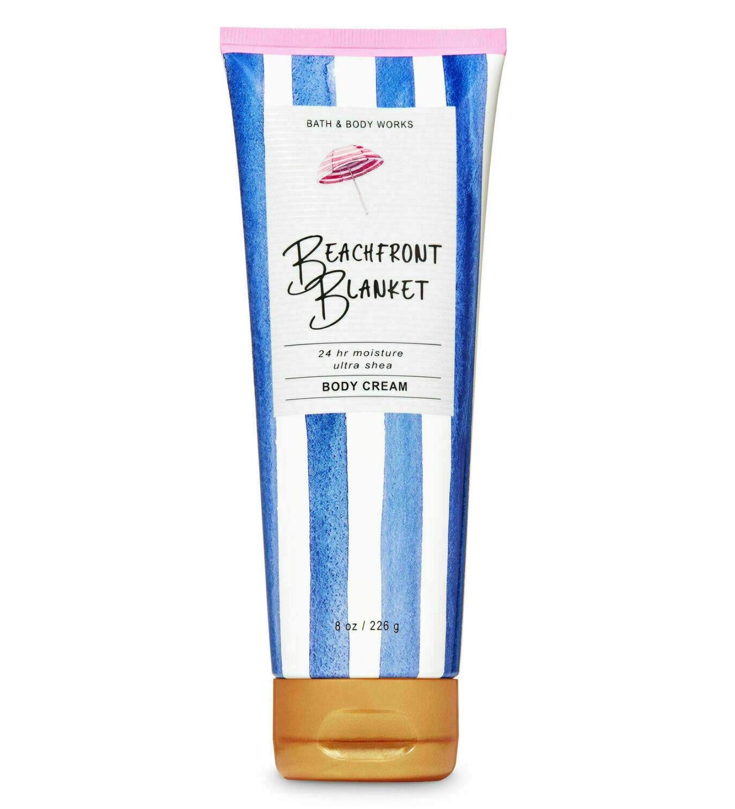 Bath and Body Works Beachfront Blanket 24 Hour Body Cream 8 Ounce
