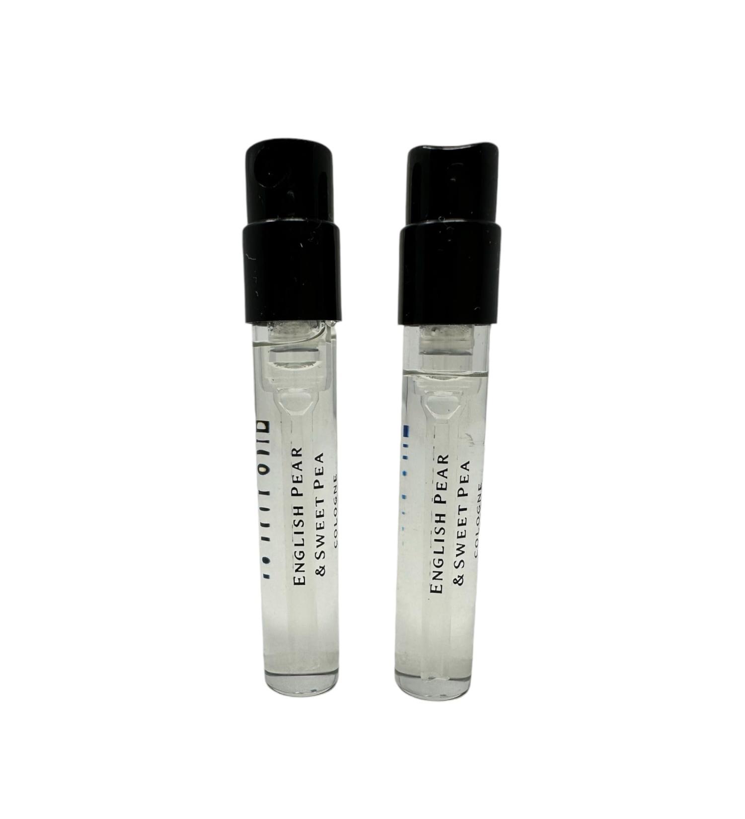 Lot of 2 J.Malone English Pear & Sweet Pea Cologne Spray Sample Vial