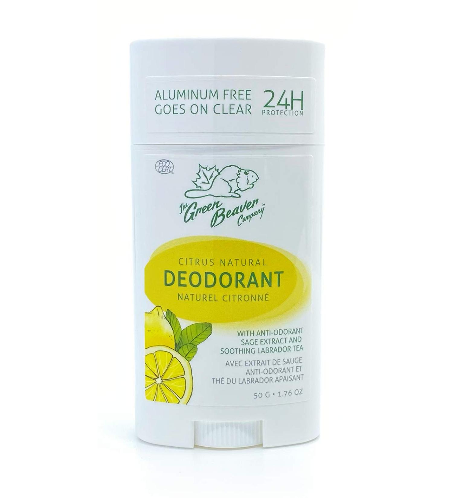 Green Beaver Citrus Natural Aluminum-Free Deodorant Stick 1.76 Oz - Buy Online on GoSupps.com