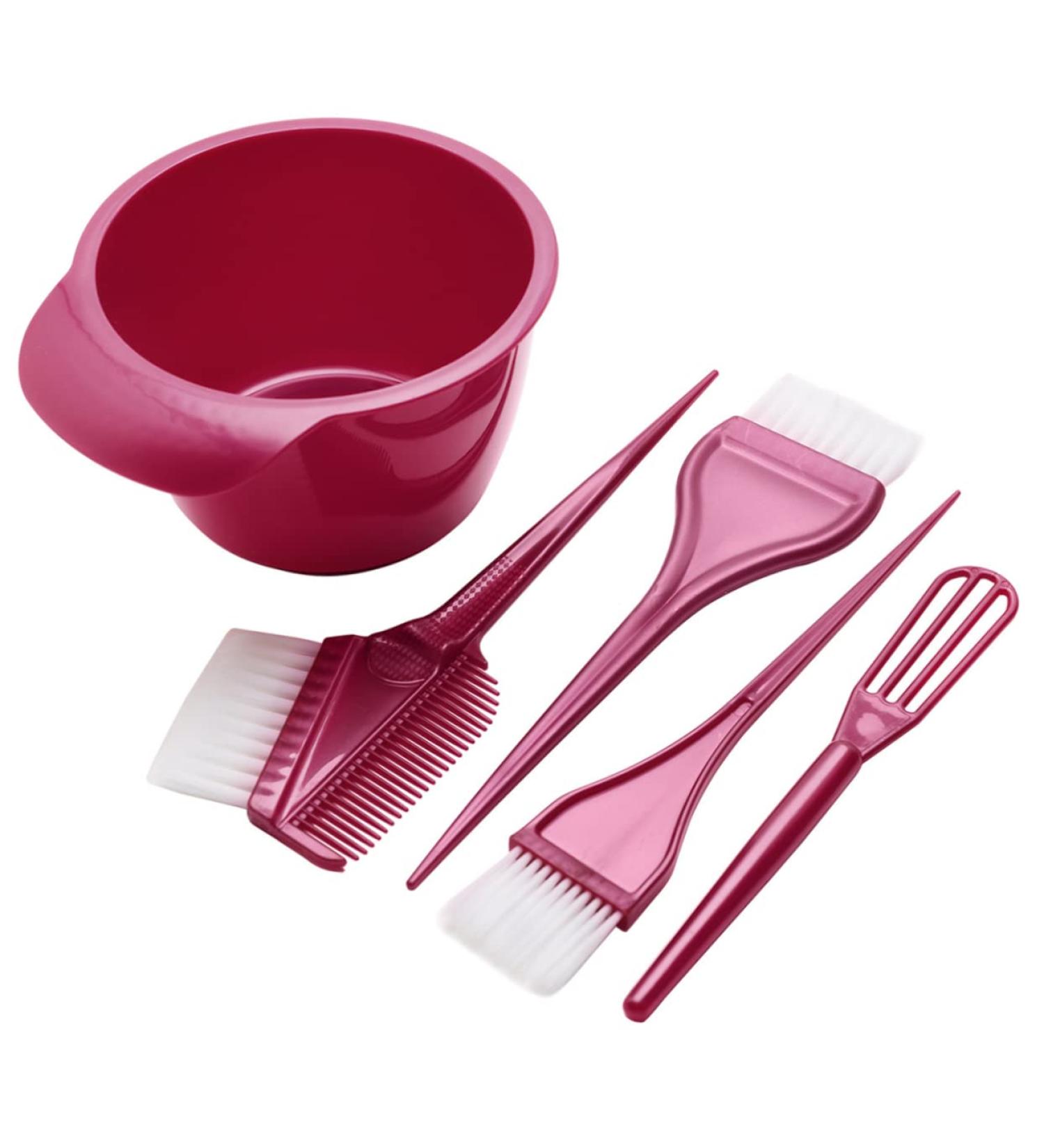 Angoily 1 Set Hairdressing Tool Hair Color Mixing Bowl Hair Tint Bowl Applicator Mixology Kit Pro Tools Home Highlight Kit Hair Coloring Stirrer Hair Dye Cream Stirrer Major Abs Red Brush - Buy Online on GoSupps.com