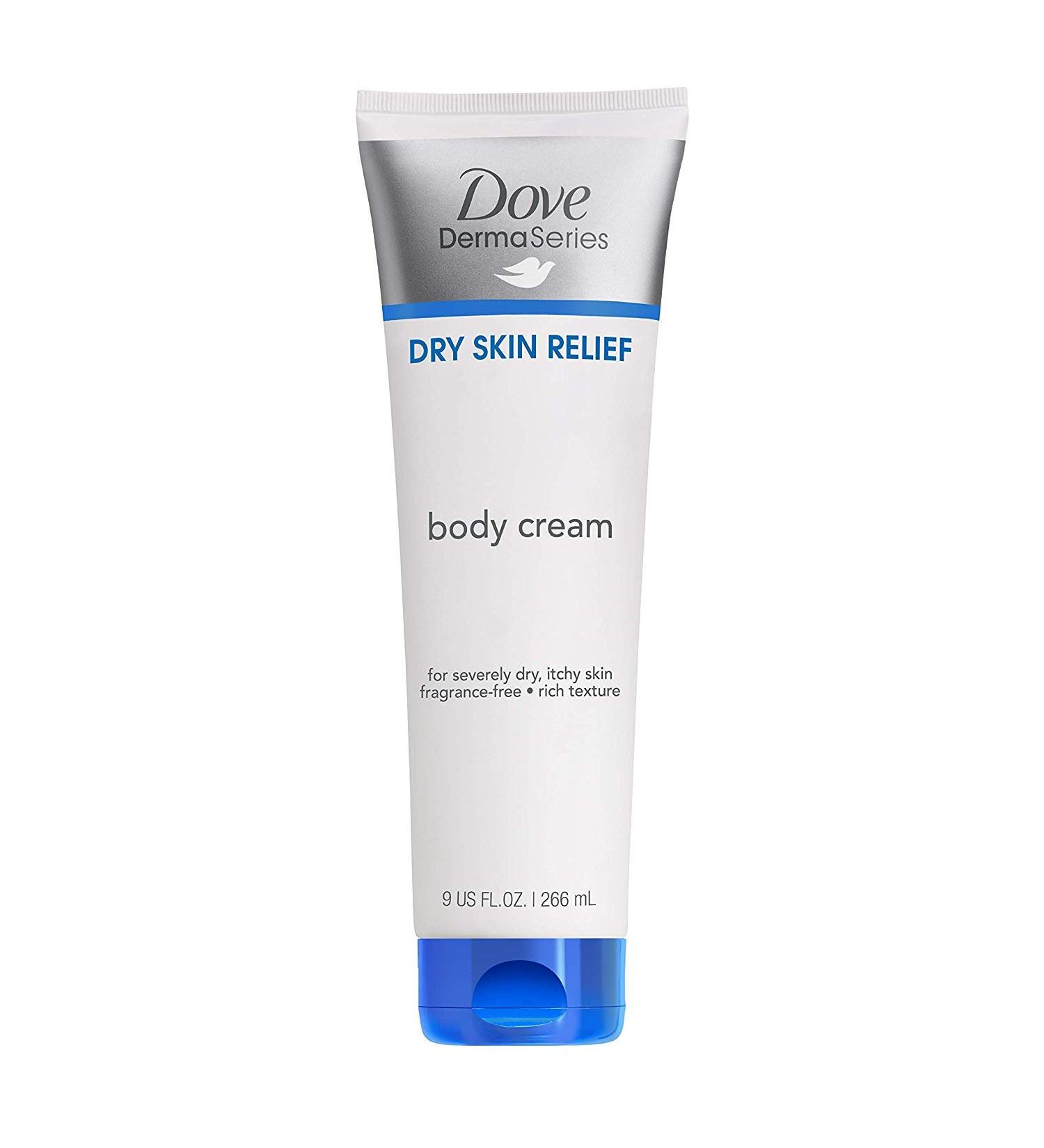 Dove Dry Skin Relief Fragrance-Free Body Cream For Very Dry  Itchy Skin 9 oz