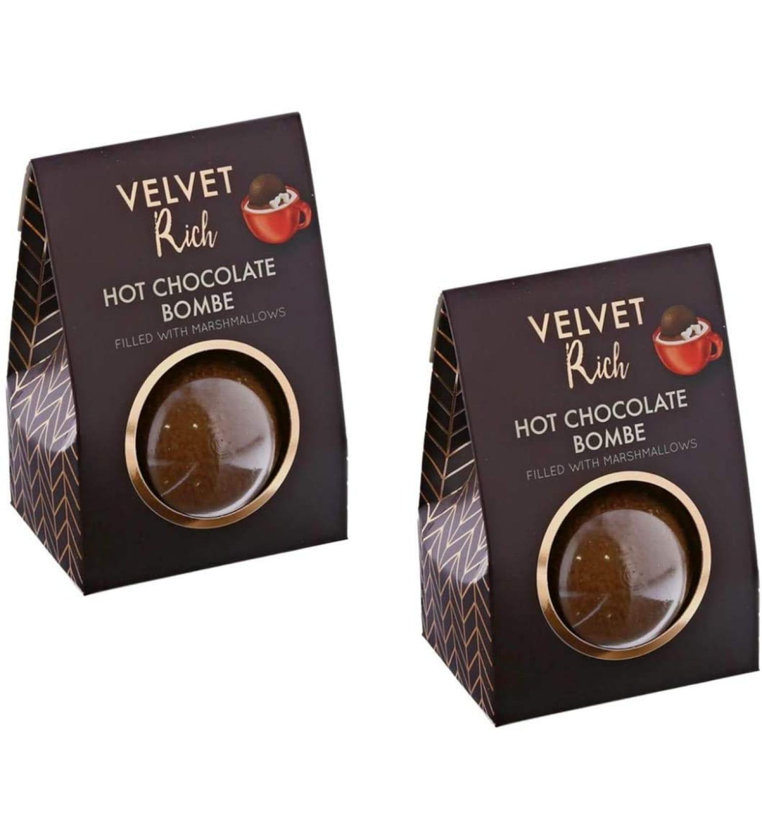 Hot Chocolate Gift Sets - 2 Sets of hot Chocolate Bombs with Marshmallows Inside and in a Gift Box - Buy Online on GoSupps.com