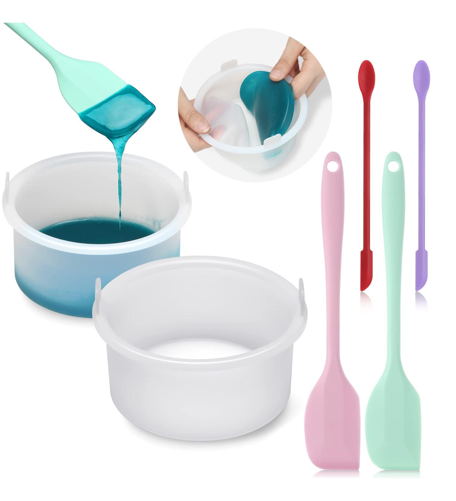 Silicone Wax Pot & Spatula Set - Replacement Liner for 500ml Wax Warmer - Hair Removal & Melting Bowl for Home Use - Buy Online on GoSupps.com