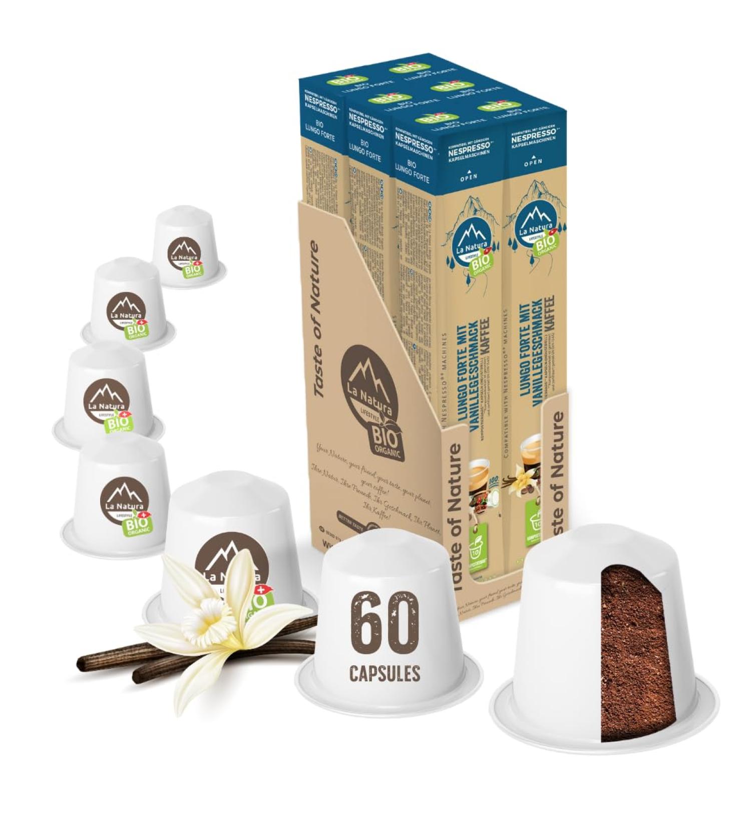 Lungo Forte BIO Caf Vanille - La Natura Lifestyle BAG - Buy Online on GoSupps.com