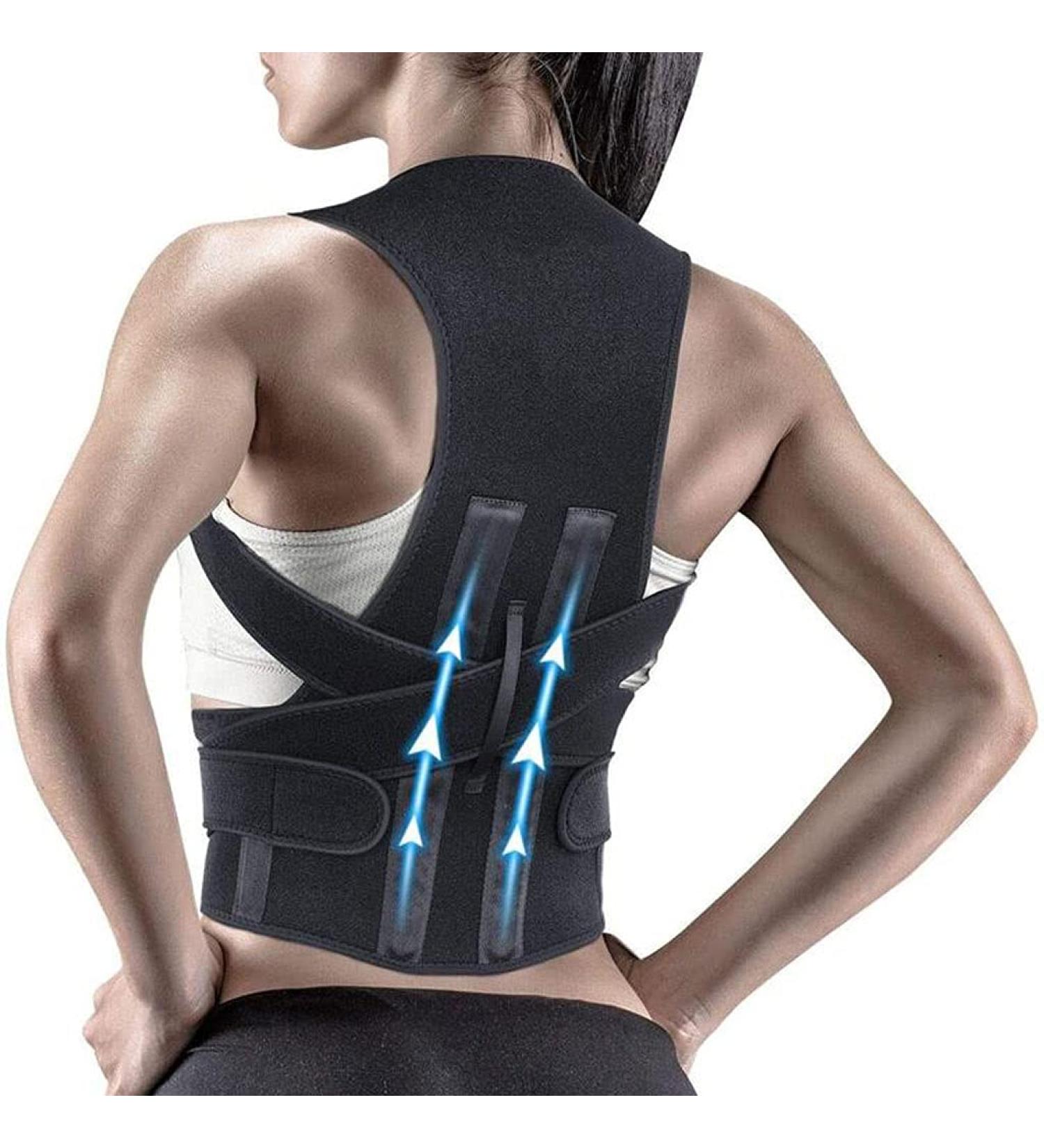 Adjustable Posture Corrector Lumbar Back Support Shoulder Brace Belt Clavicle Support Pain Relief Shoulder Strap Waist Trainer for Men Women (Size : Small) (Medium) (Small) - Buy Online on GoSupps.com