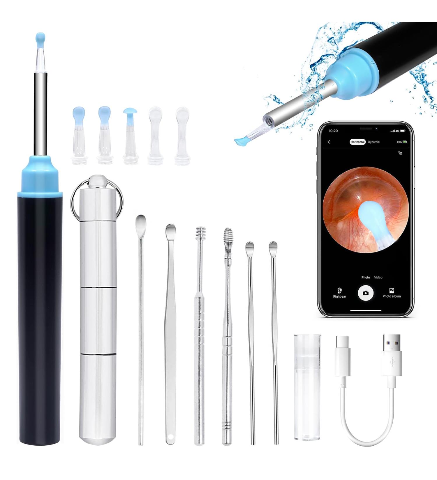 Rechargeable Ear Wax Removal Camera - Visual Wireless Endoscope Ear Cleaner Kit with Light for Ear Cleaning - Buy Online on GoSupps.com