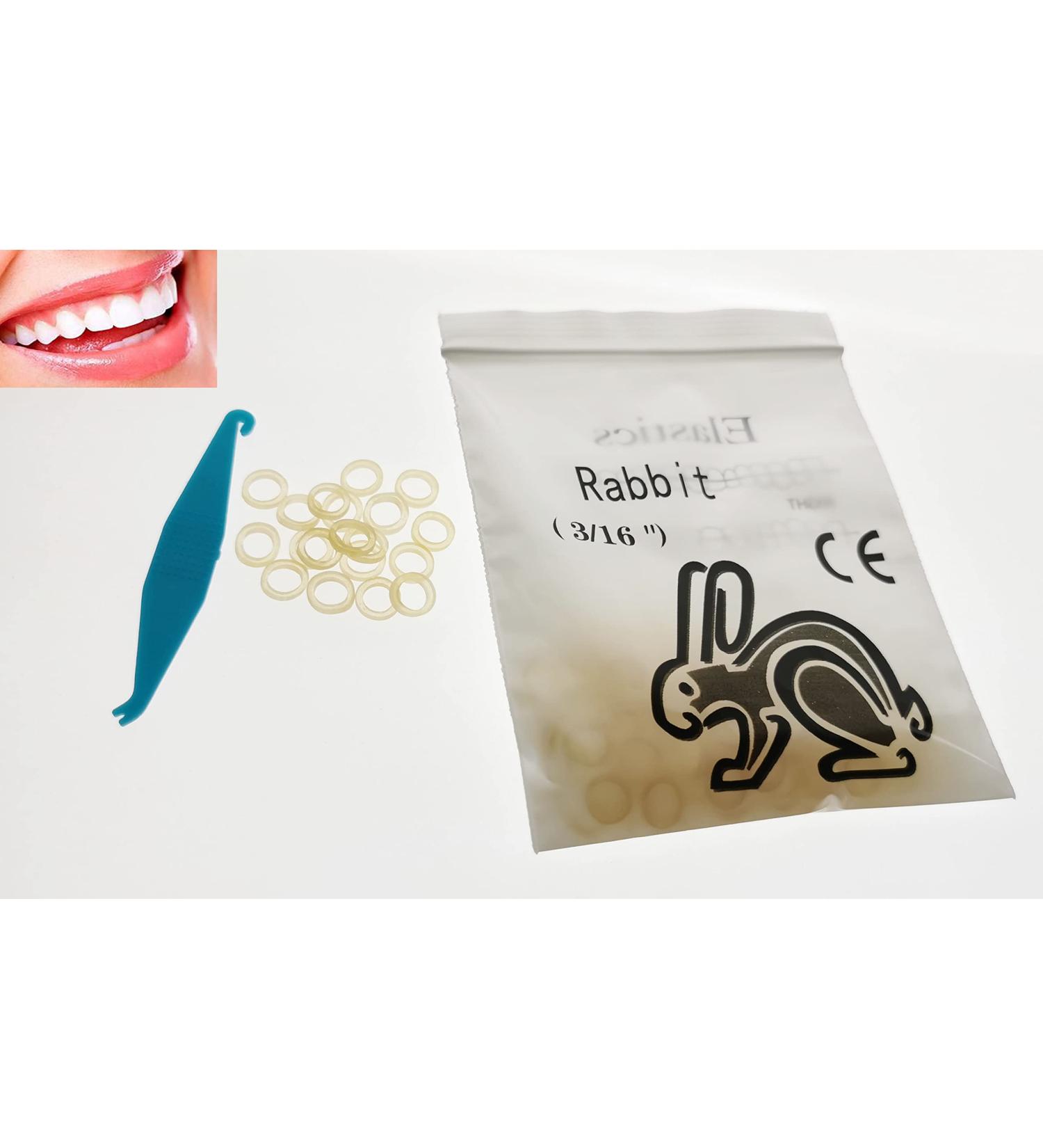 100 Pcs DentalSmile Amber Elastic Latex Braces 3/16 Orthodontics Rubber Bands Heavy 6.5oz Dental Latex Bands Dentist Great for Dreadlocks Braids Top Knots - Buy Online on GoSupps.com