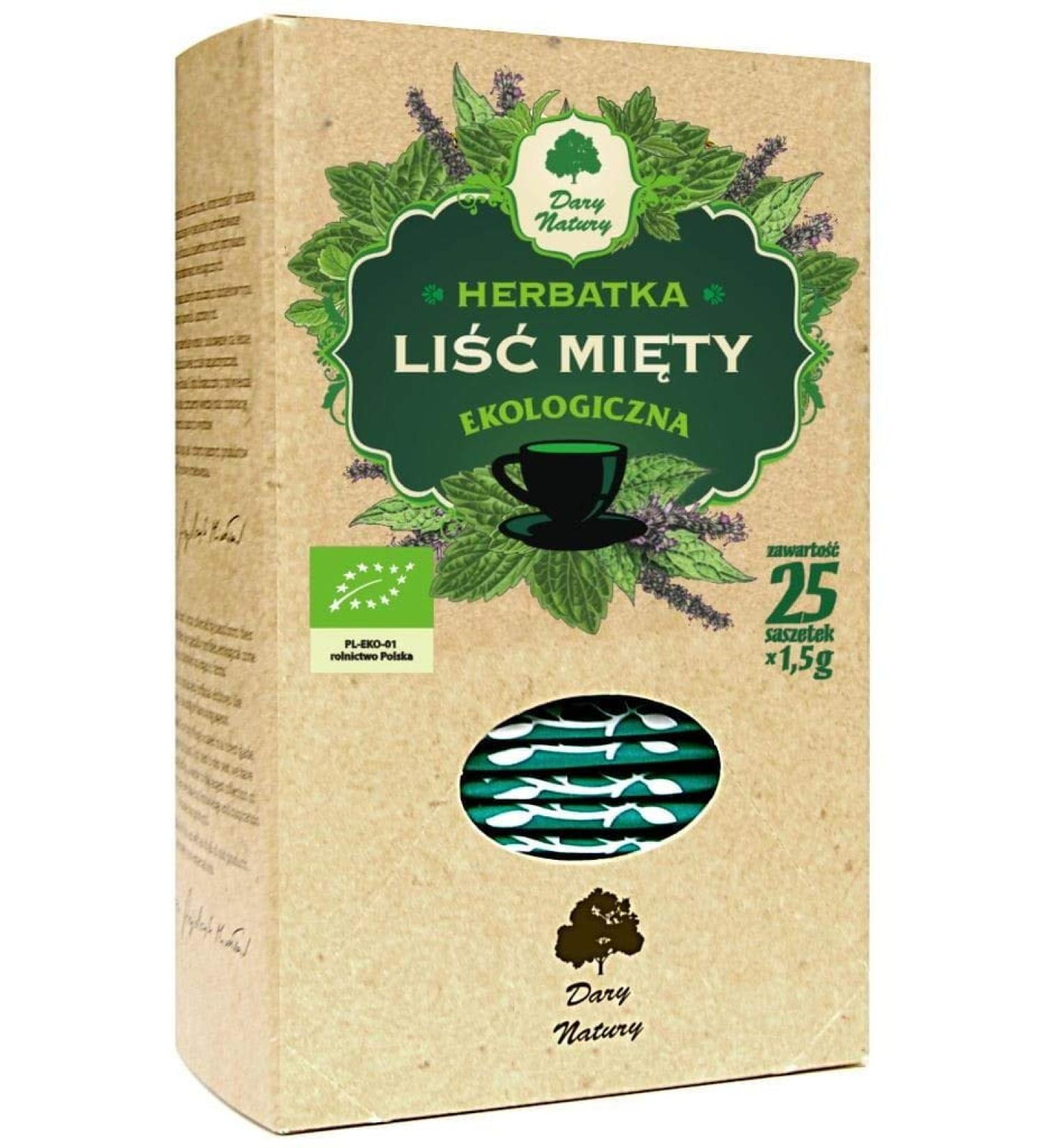 Dary Natury Organic Mint Tea (25 x 1.5 g) - DARY NATURY