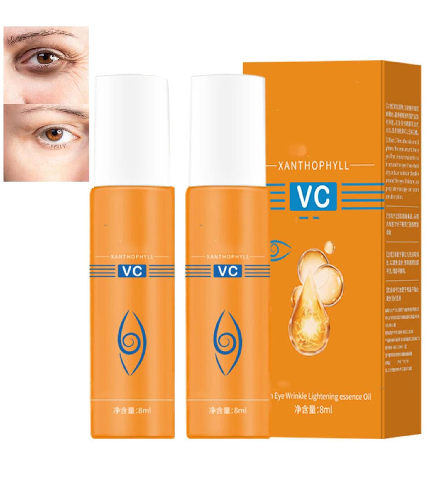 Lutein Eye Essence Oil Eye Serum Oil Solution Roll Ball Lutein Essential Oil Vc Lutein Eye Essence Oil Lutein Eye Serum Firming Anti-Aging Eye Serum for Eye Bags Dark Circles (2) - Buy Online on GoSupps.com