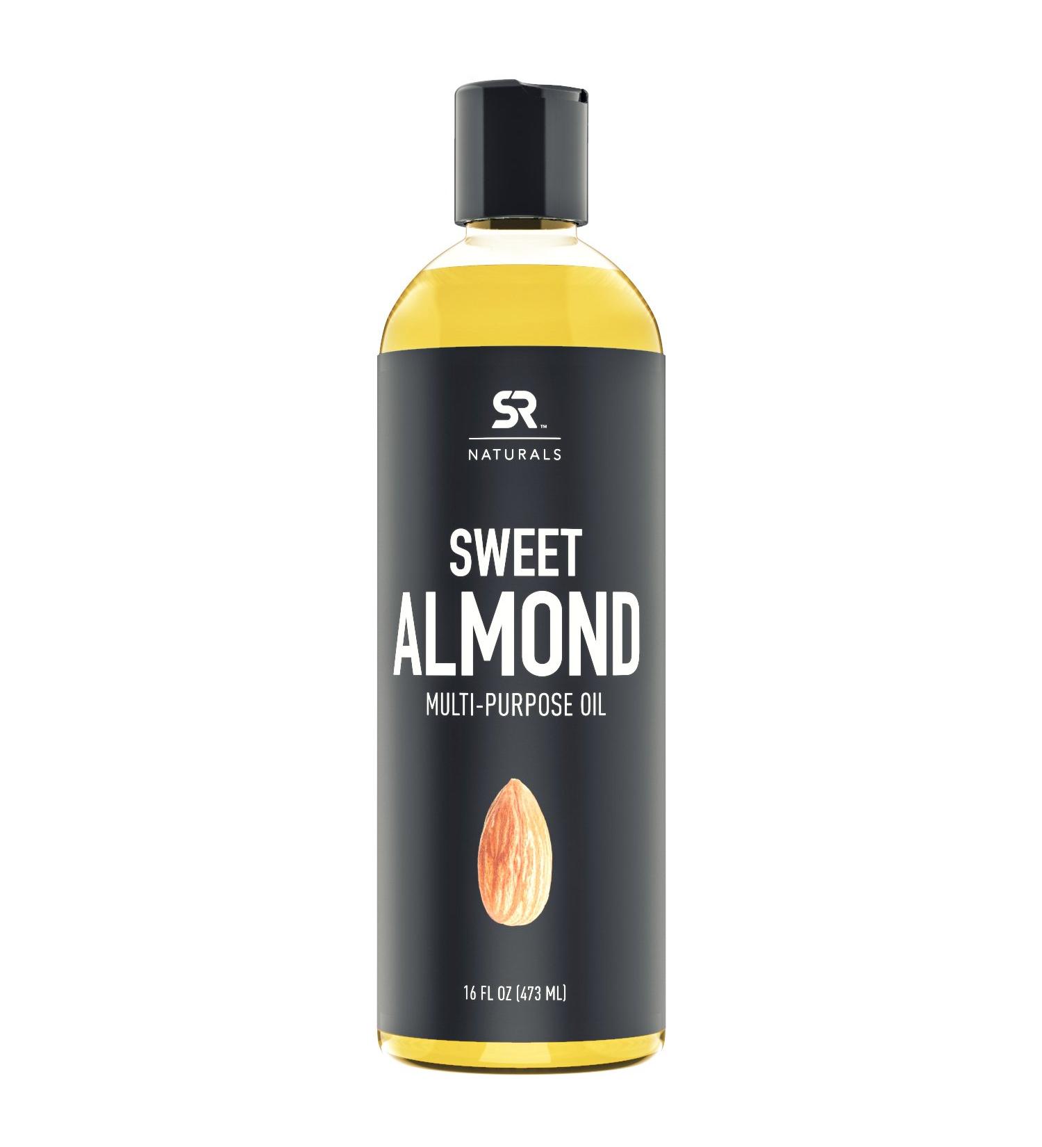 Sports Research Sweet Almond Oil 16 fl oz | Multi-Purpose Moisturizer & Skin Care - Buy Online on GoSupps.com