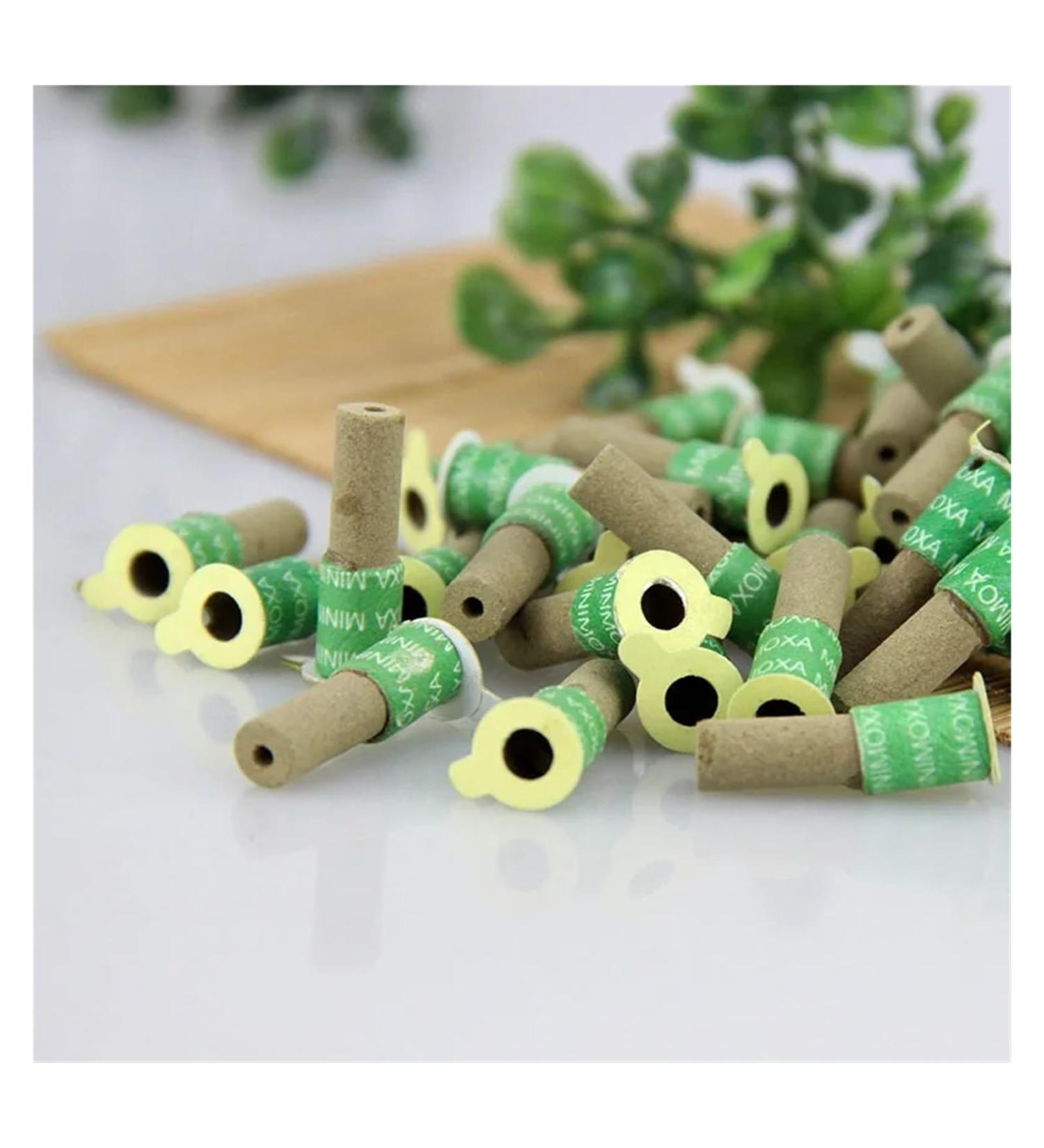 Buy Moxa Tube 180PCs - Mini Moxibustion Stick for Meridian Massage Therapy - Smoke Type - Enhance Health & Wellness - Buy Online on GoSupps.com