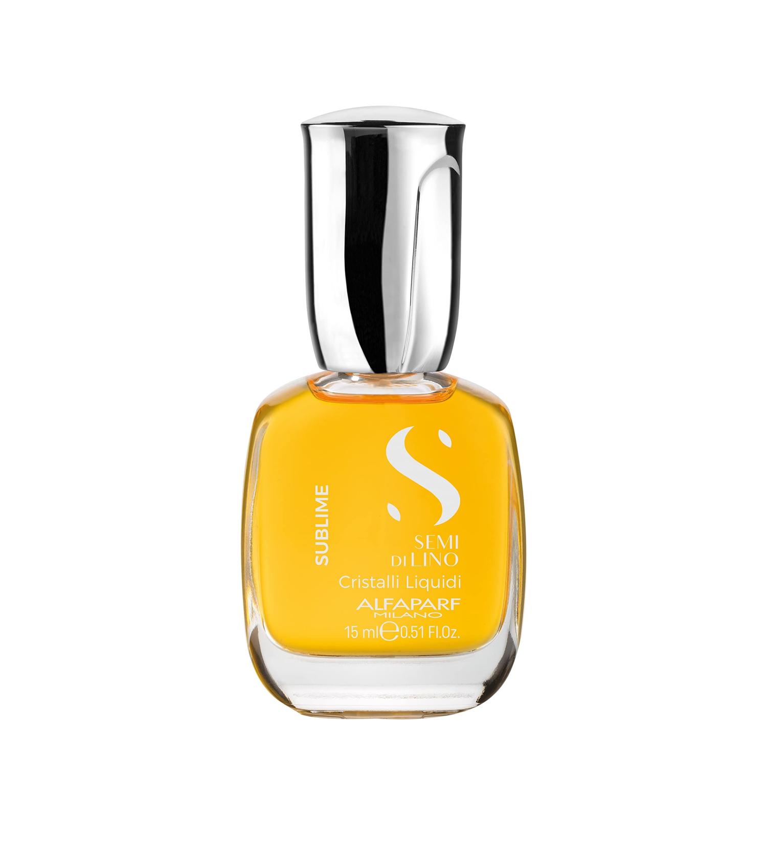 Alfaparf Milano Semi Di Lino Sublime Cristalli Liquidi Smoothing Hair Serum - 0.51 Fl Oz - Brilliant Shine & Protection - Buy Online on GoSupps.com