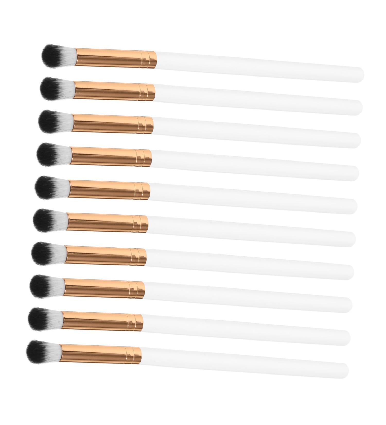 FOYTOKI 10pcs Precision Eyeshadow Brush Eye Shadow Makeup Brush Eye Makeup Kit Wooden Handle - Buy Online on GoSupps.com