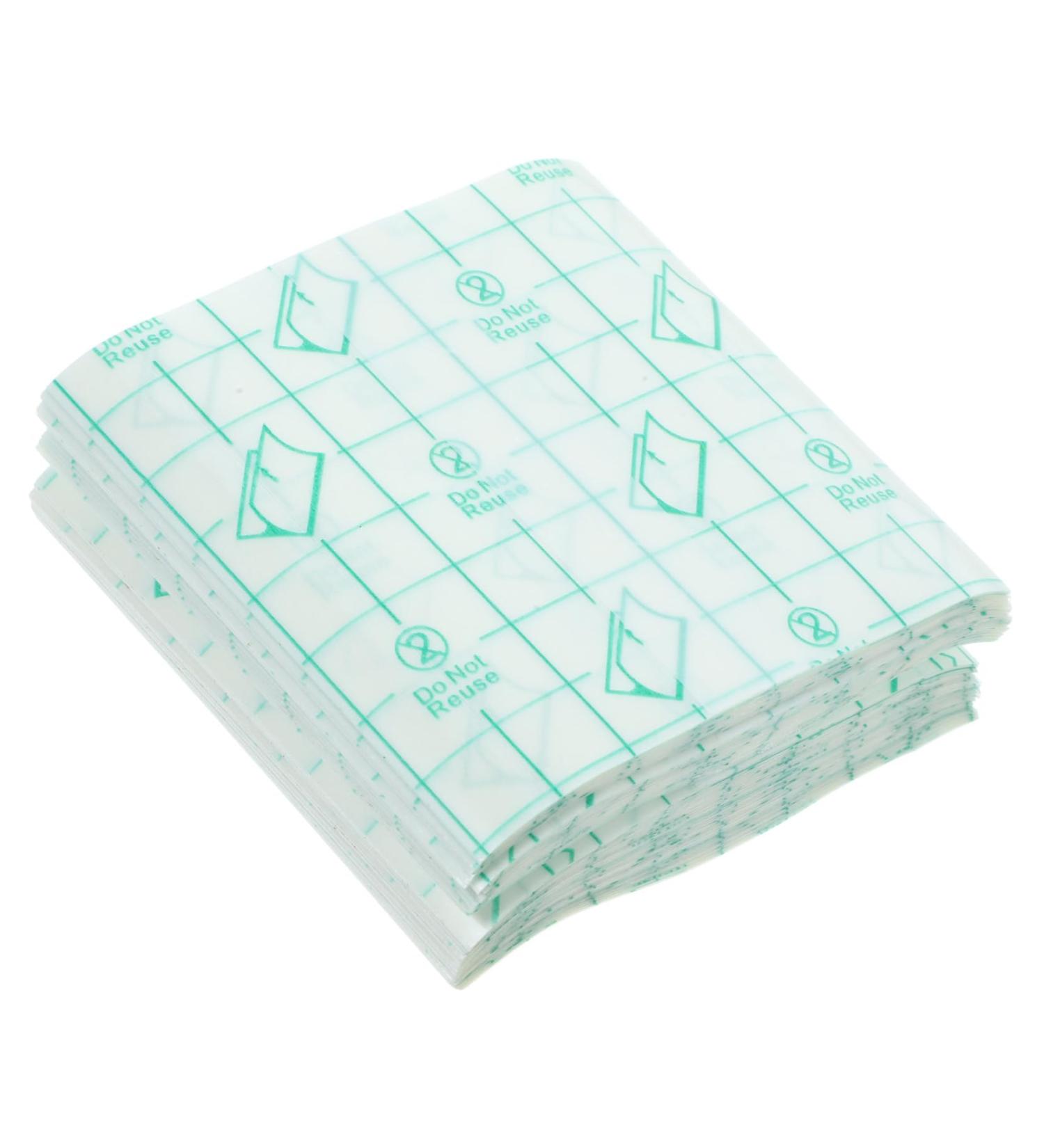 Buy NOLITOY 100pcs Adhesive Makeup Hand Palette - Disposable Clear Hand Held Blender & Mixer for Professionals | Waterproof & Breathable - Buy Online on GoSupps.com