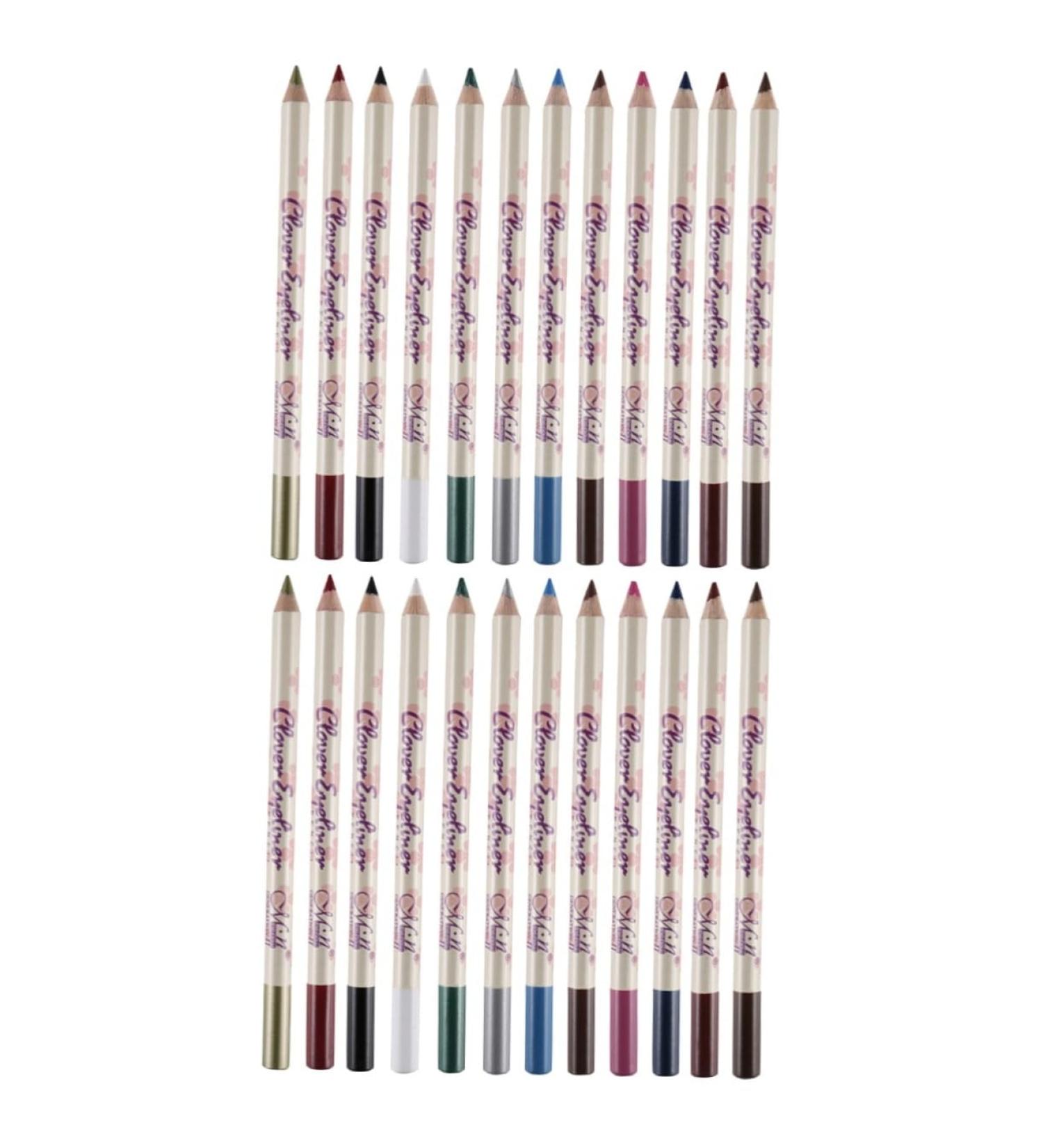 FOYTOKI 24 Pcs Eyeshadow Pen Eyeliner Pencil Colours Eyeliner Stick Colorful Eyeliner Pencil Eyebrow Pencil - Buy Online on GoSupps.com